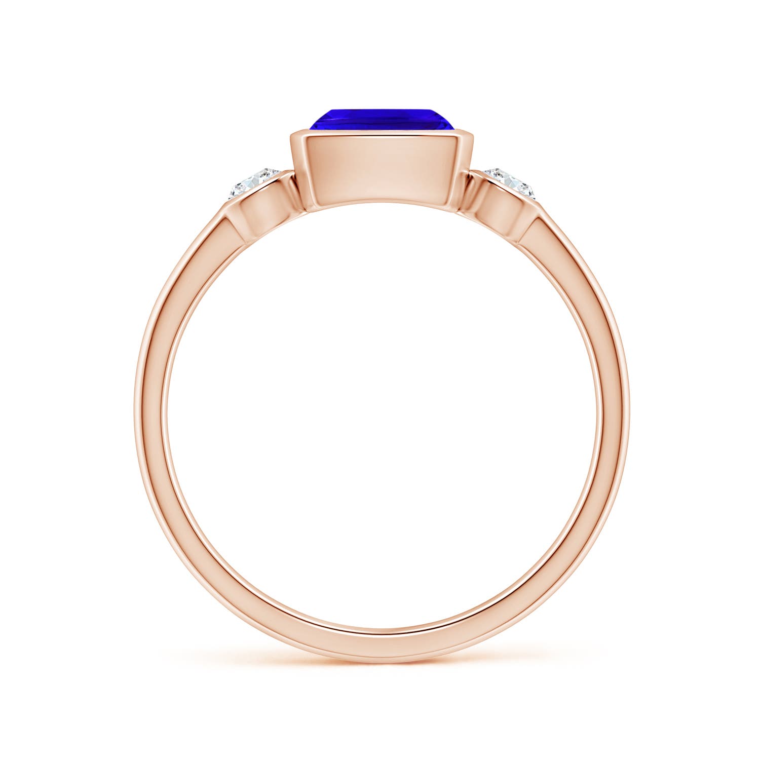 AAAA - Tanzanite / 1.2 CT / 14 KT Rose Gold