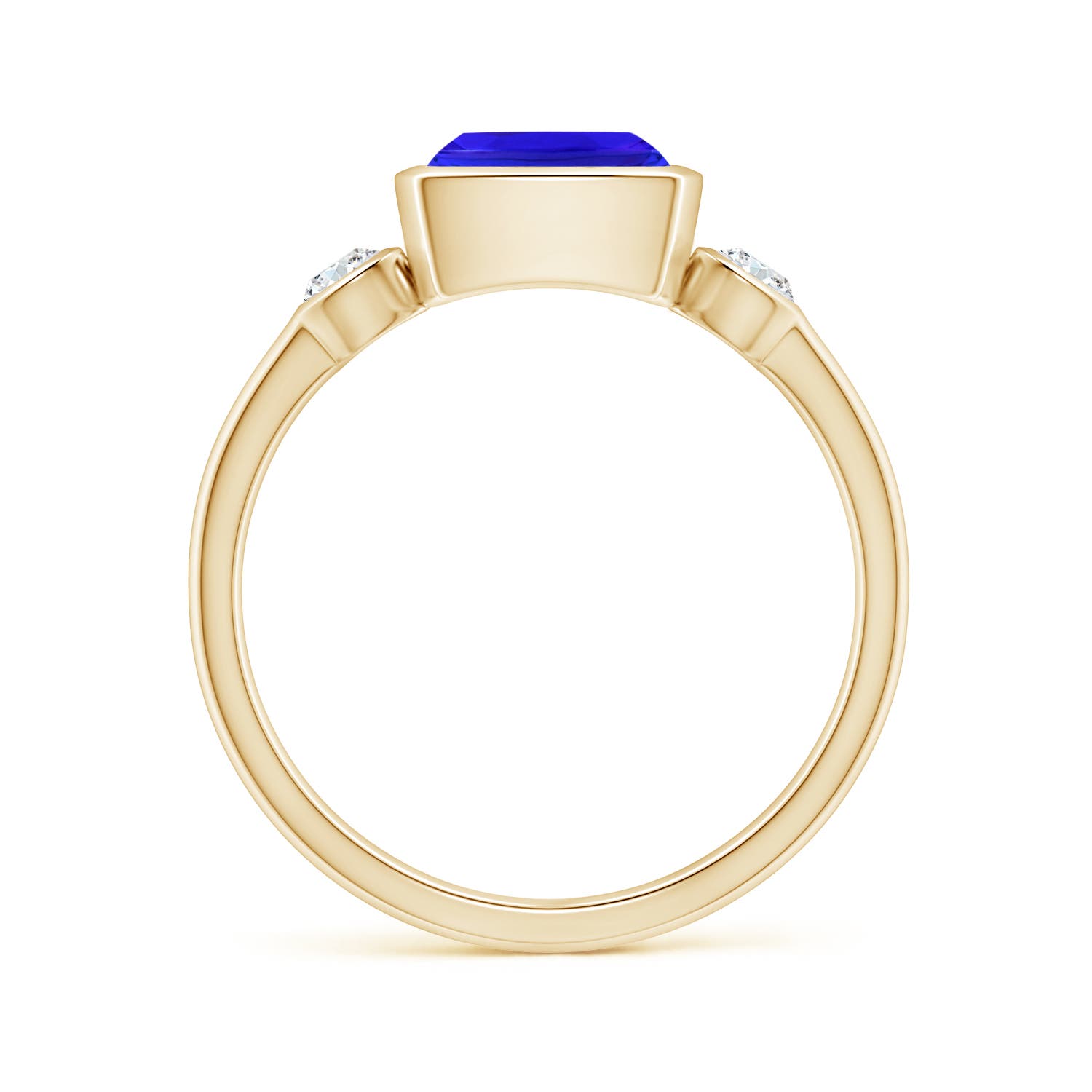 AAA - Tanzanite / 1.66 CT / 14 KT Yellow Gold