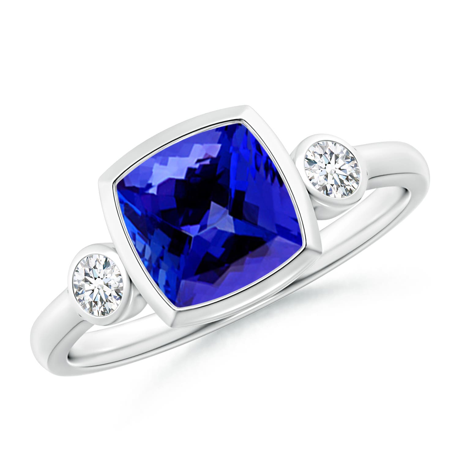 AAAA - Tanzanite / 1.66 CT / 14 KT White Gold