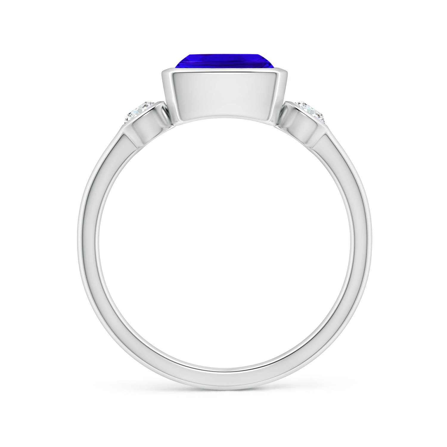 AAAA - Tanzanite / 1.66 CT / 14 KT White Gold