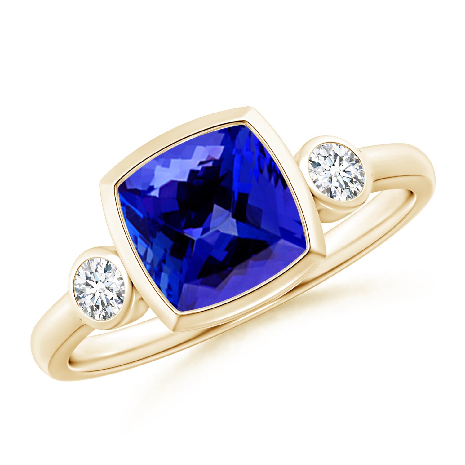 AAAA - Tanzanite / 1.66 CT / 14 KT Yellow Gold