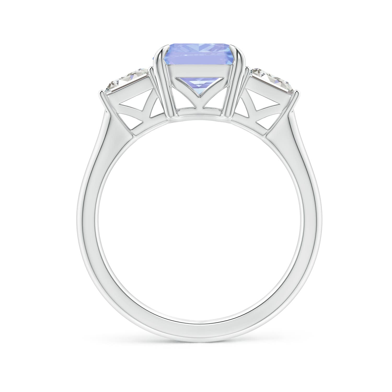 A - Tanzanite / 3.45 CT / 14 KT White Gold