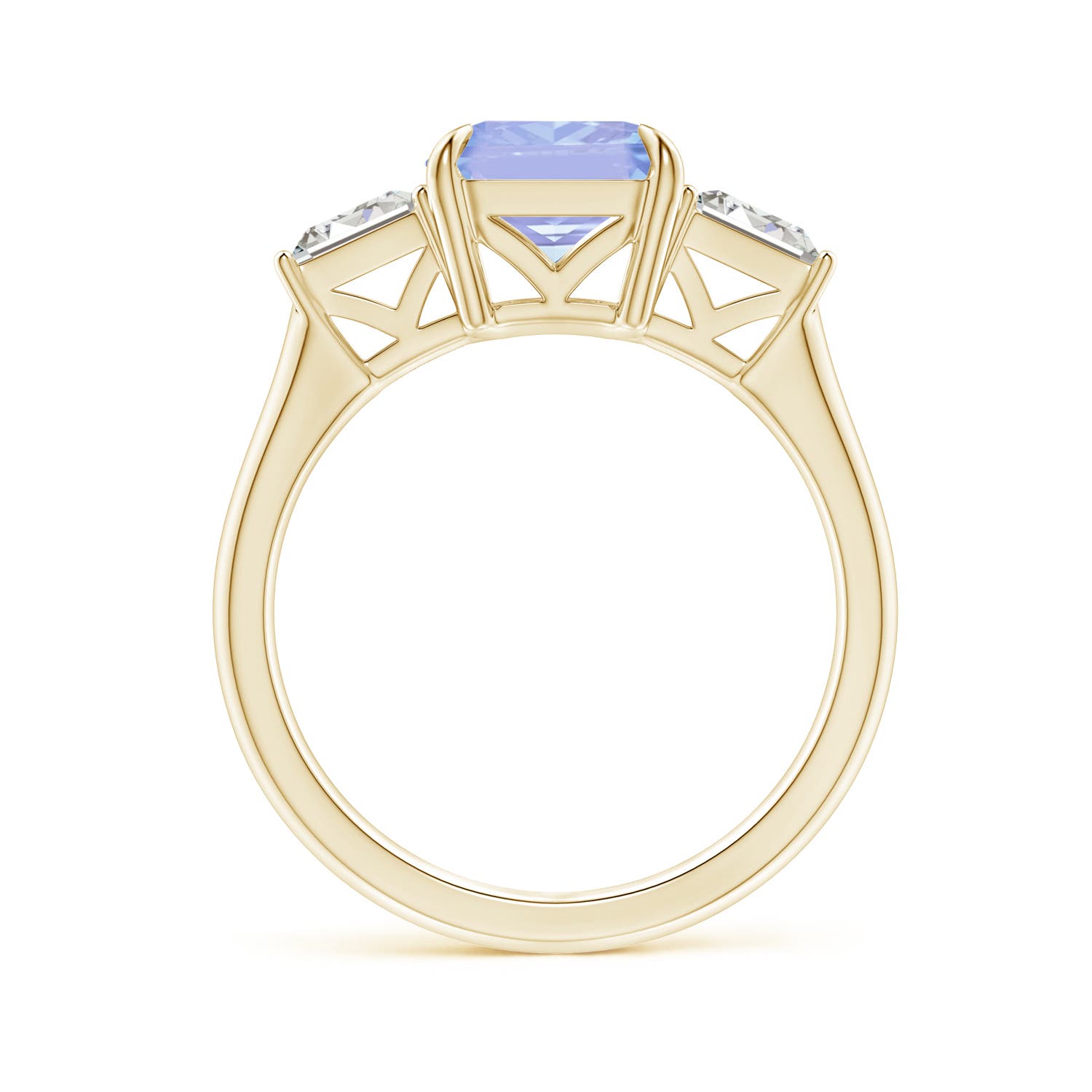 A - Tanzanite / 3.45 CT / 14 KT Yellow Gold