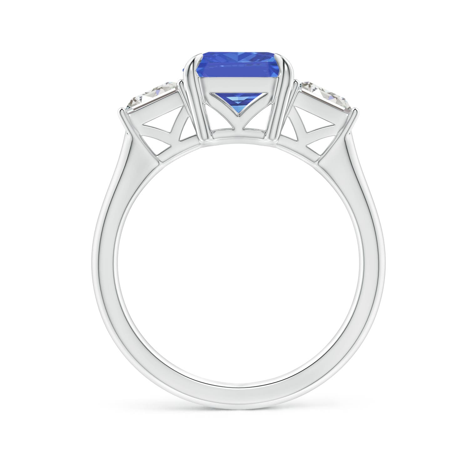 AA - Tanzanite / 3.45 CT / 14 KT White Gold