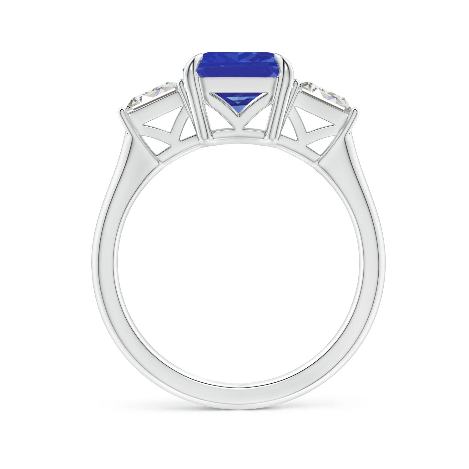 AAA - Tanzanite / 3.45 CT / 14 KT White Gold