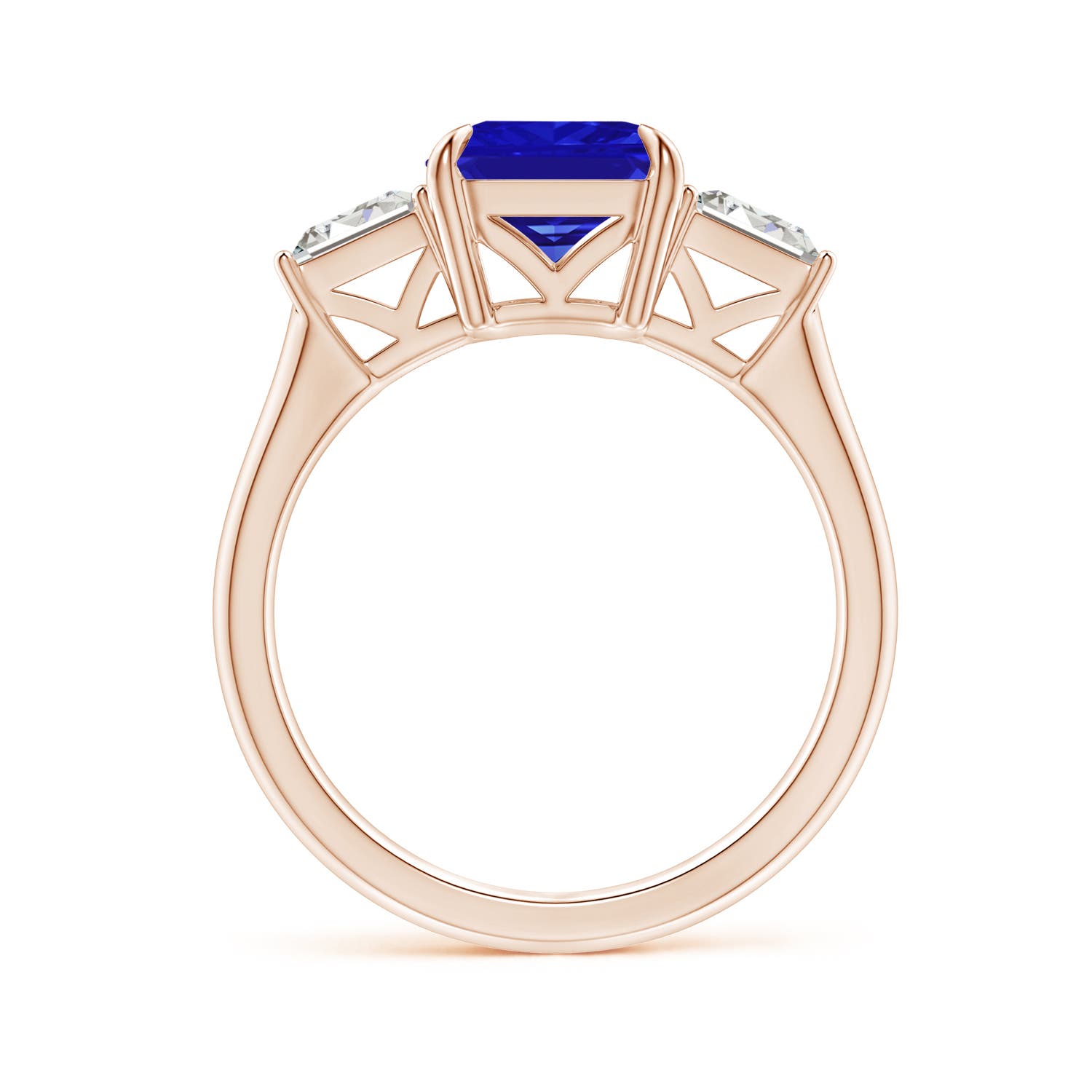 AAAA - Tanzanite / 3.45 CT / 14 KT Rose Gold