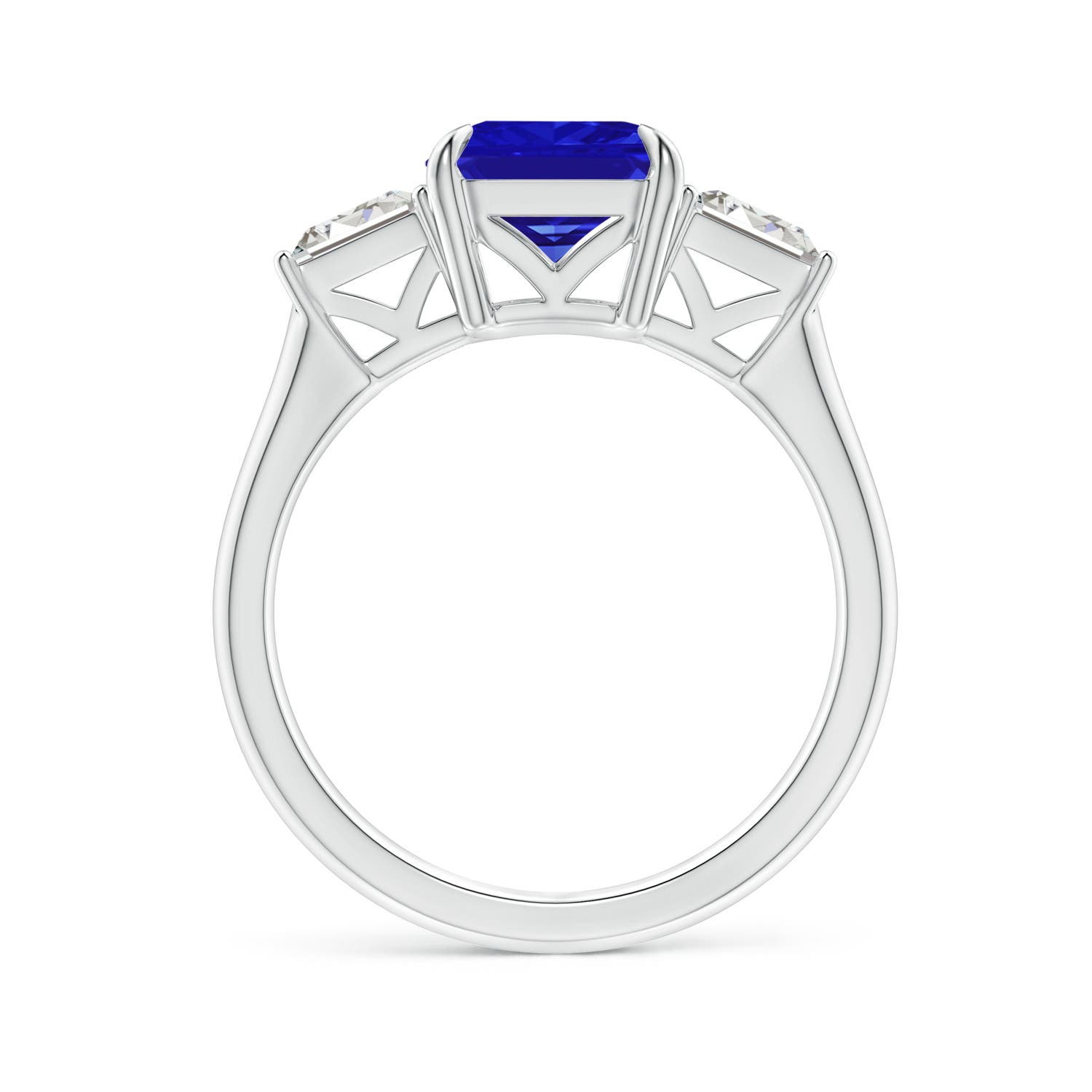 AAAA - Tanzanite / 3.45 CT / 14 KT White Gold