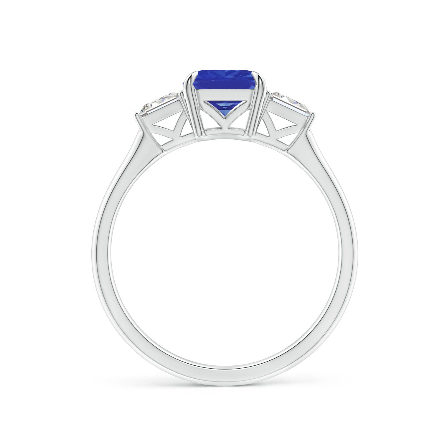 AAA - Tanzanite / 1.78 CT / 14 KT White Gold