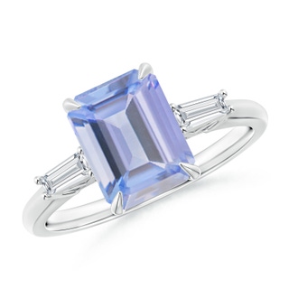 Emerald Cut A Tanzanite