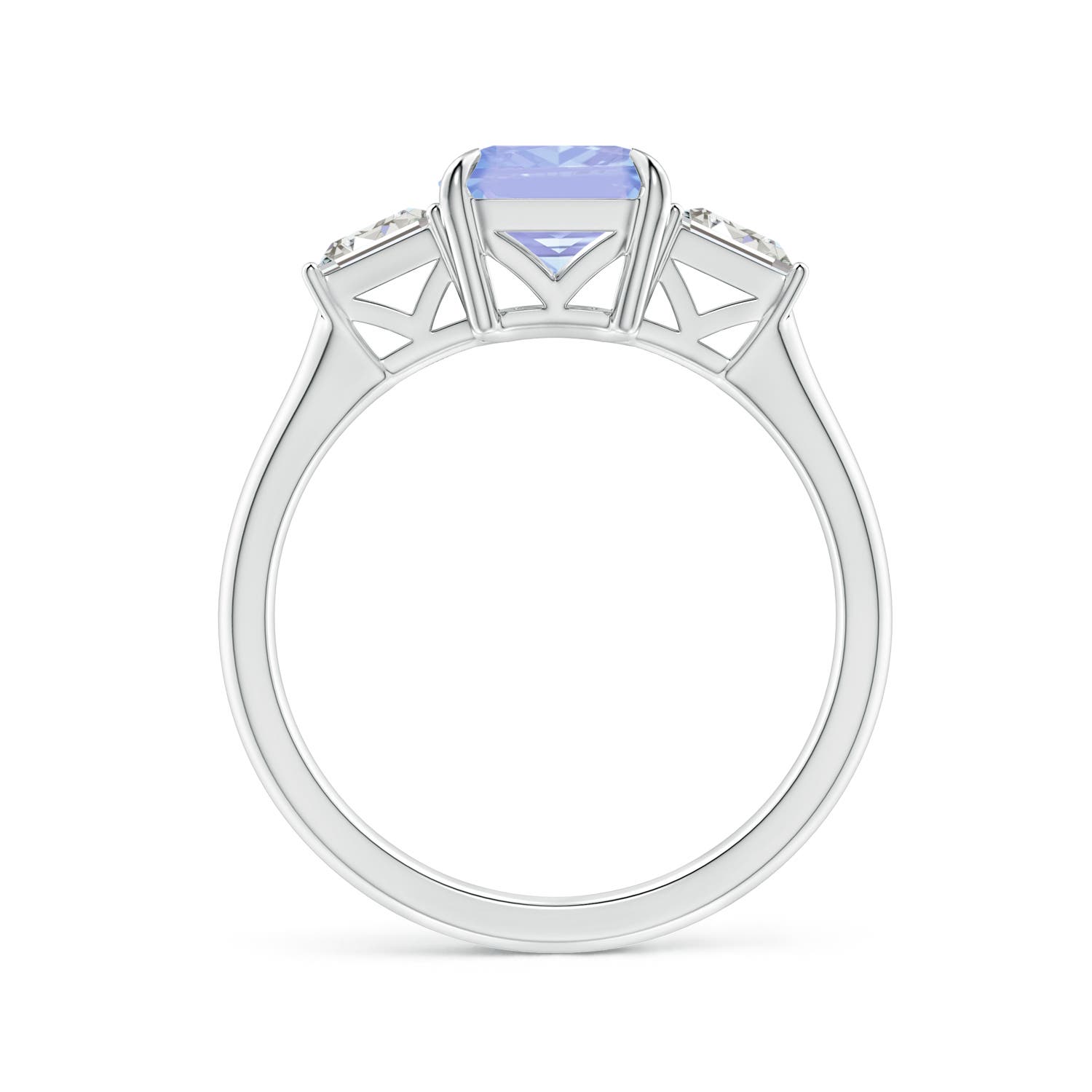 A - Tanzanite / 2.68 CT / 14 KT White Gold