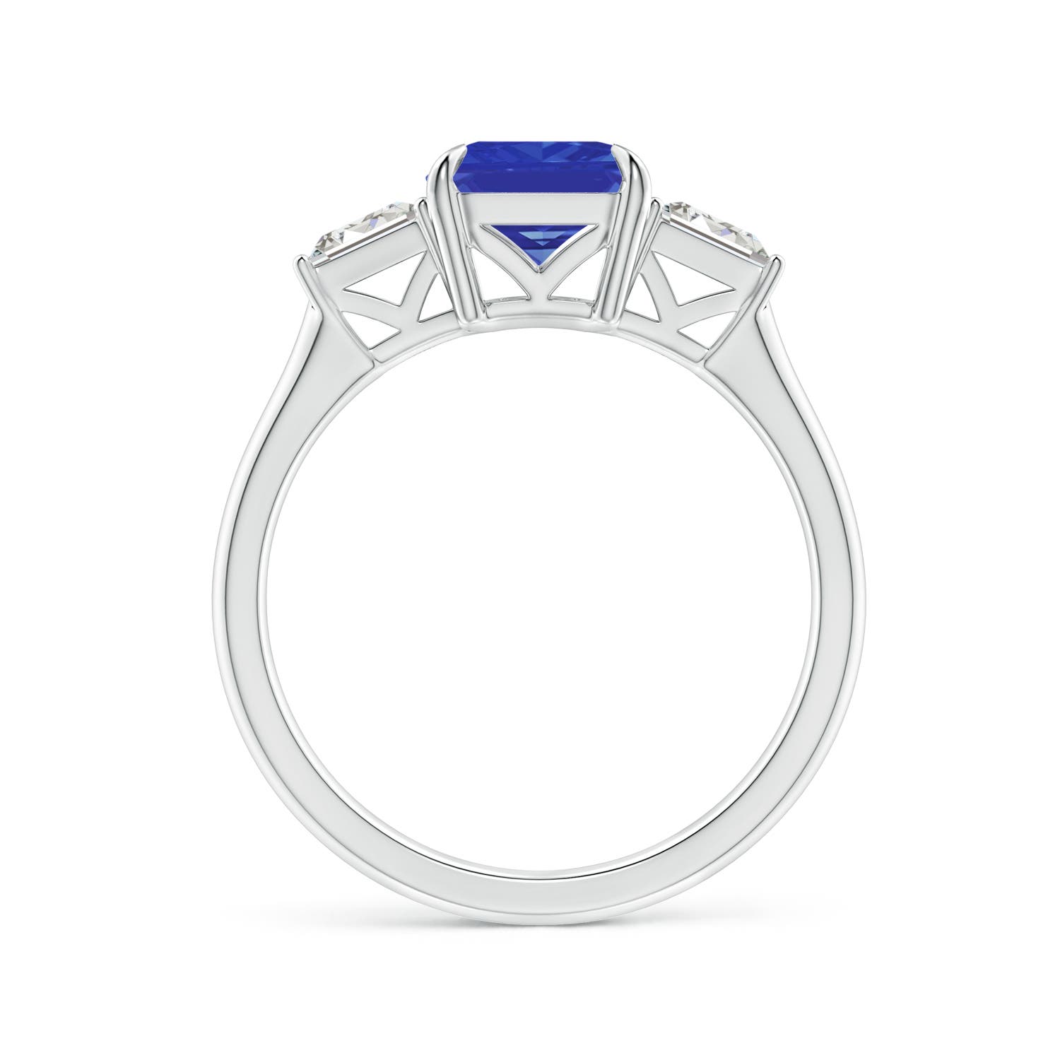 AAA - Tanzanite / 2.68 CT / 14 KT White Gold