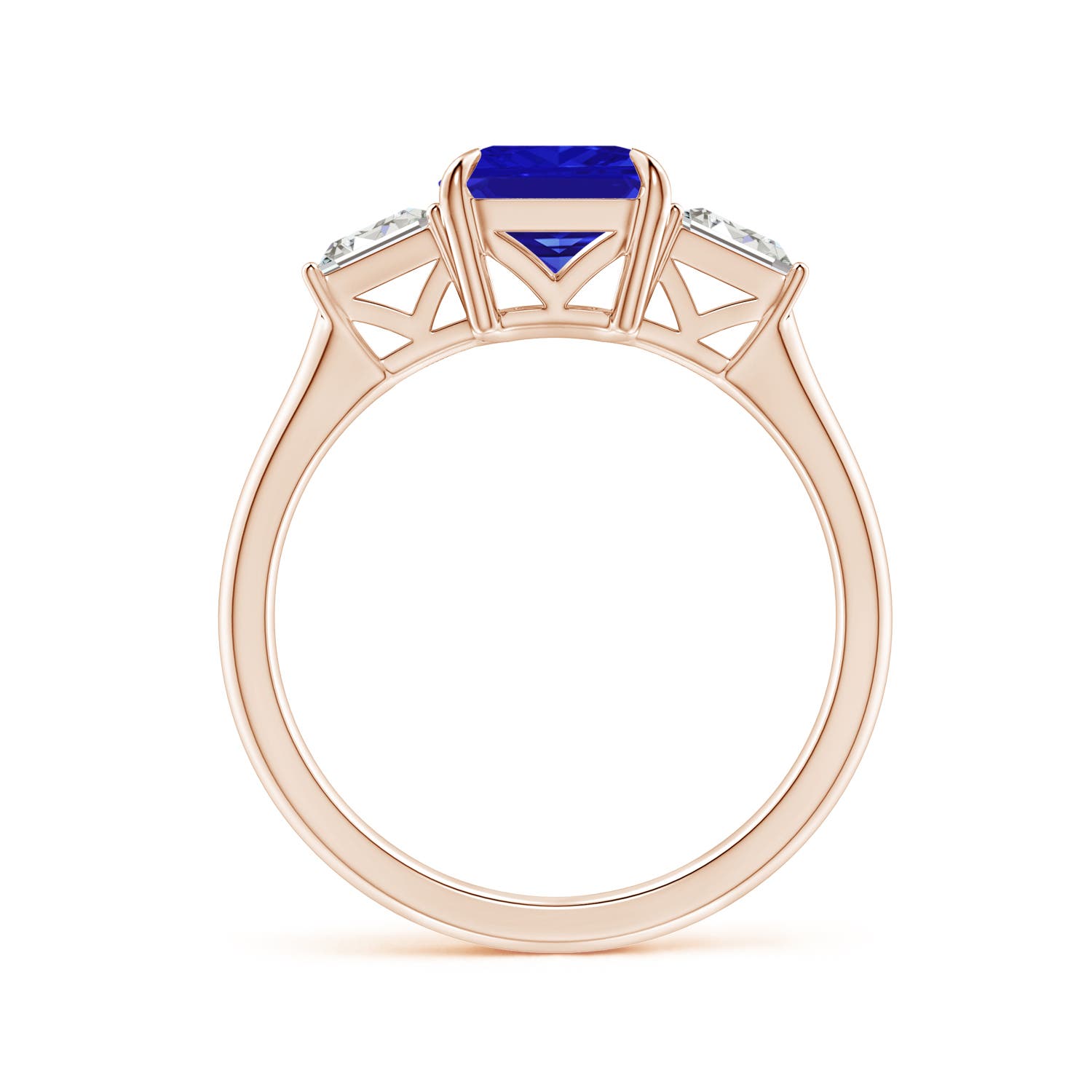 AAAA - Tanzanite / 2.68 CT / 14 KT Rose Gold