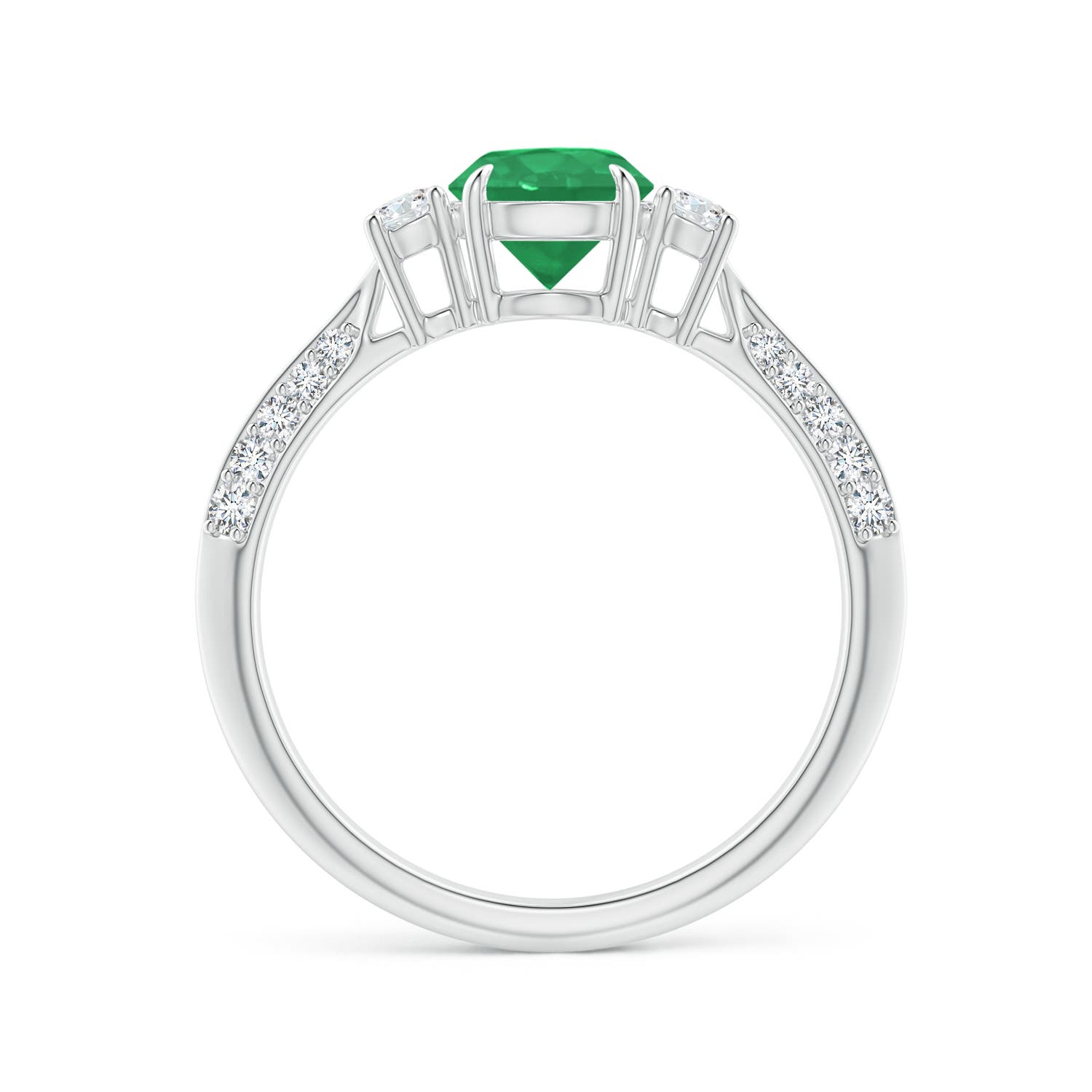 A - Emerald / 1.1 CT / 14 KT White Gold