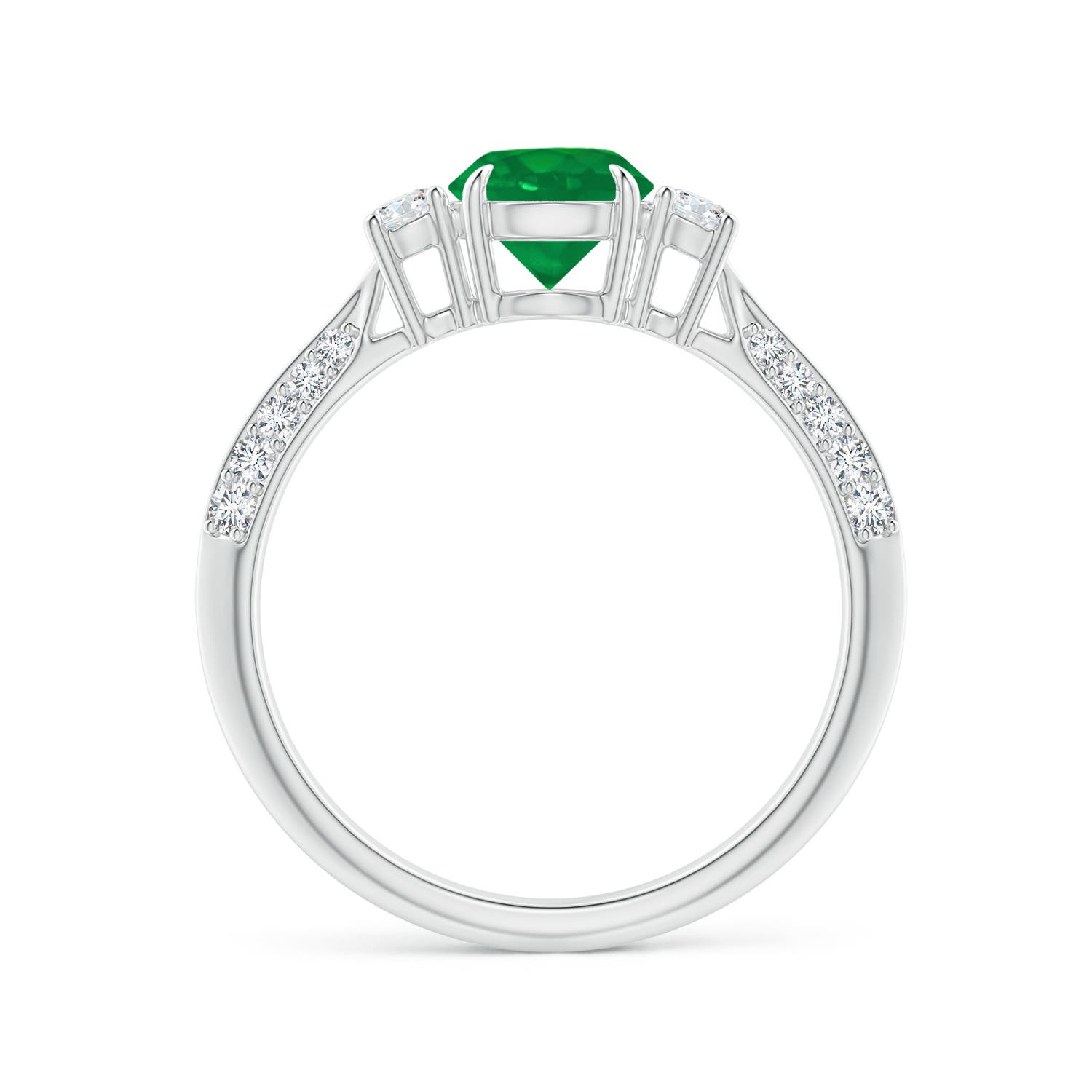 AA - Emerald / 1.1 CT / 14 KT White Gold