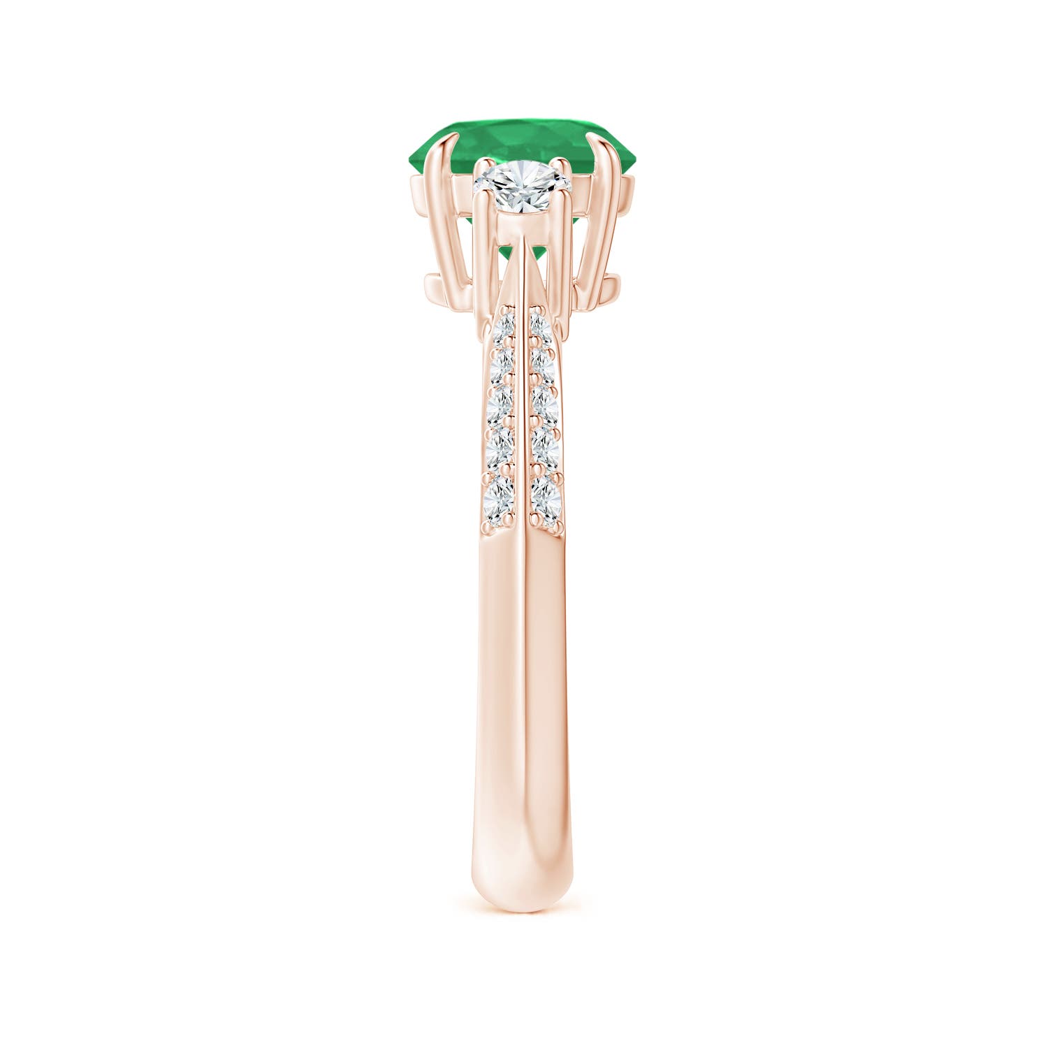 A - Emerald / 1.61 CT / 14 KT Rose Gold