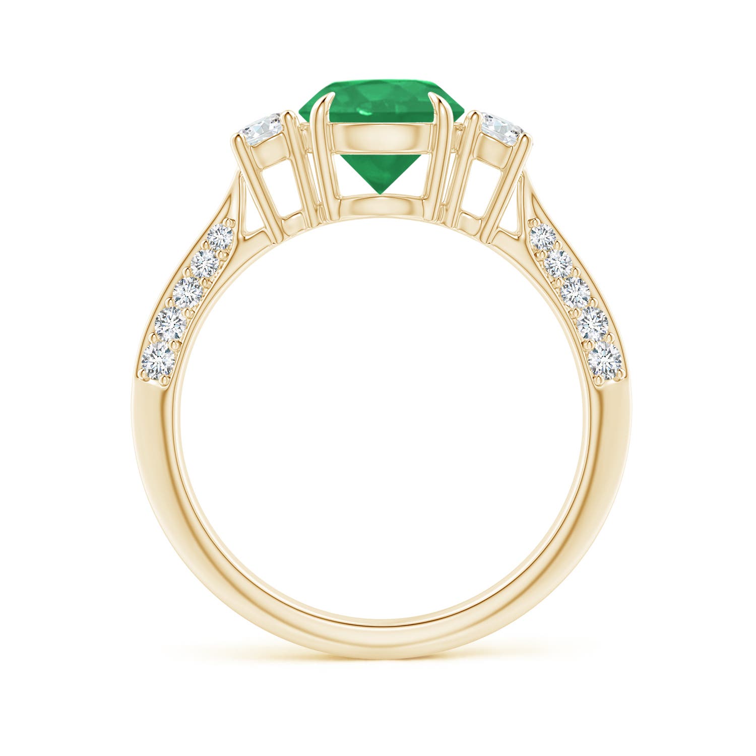 A - Emerald / 1.61 CT / 14 KT Yellow Gold