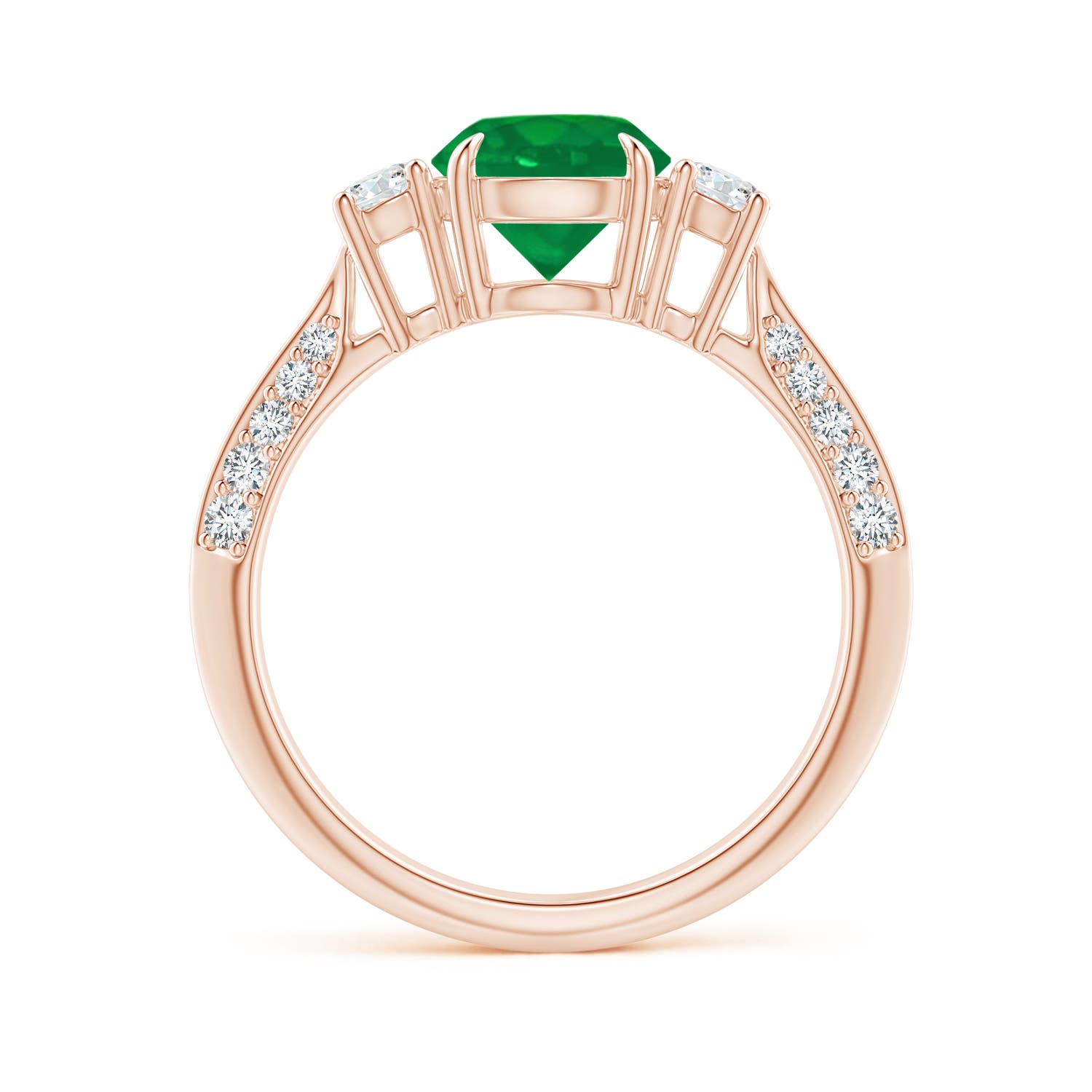 AA - Emerald / 1.61 CT / 14 KT Rose Gold