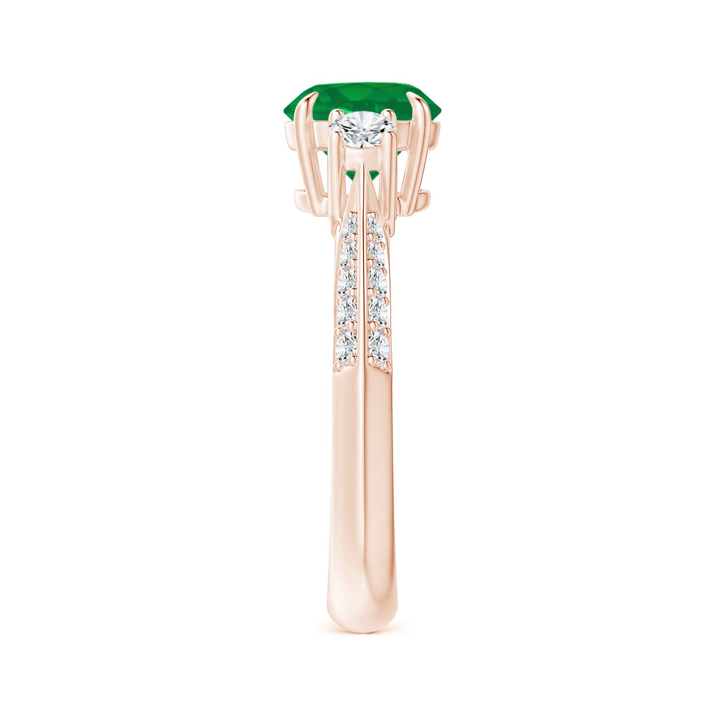 AA - Emerald / 1.61 CT / 14 KT Rose Gold