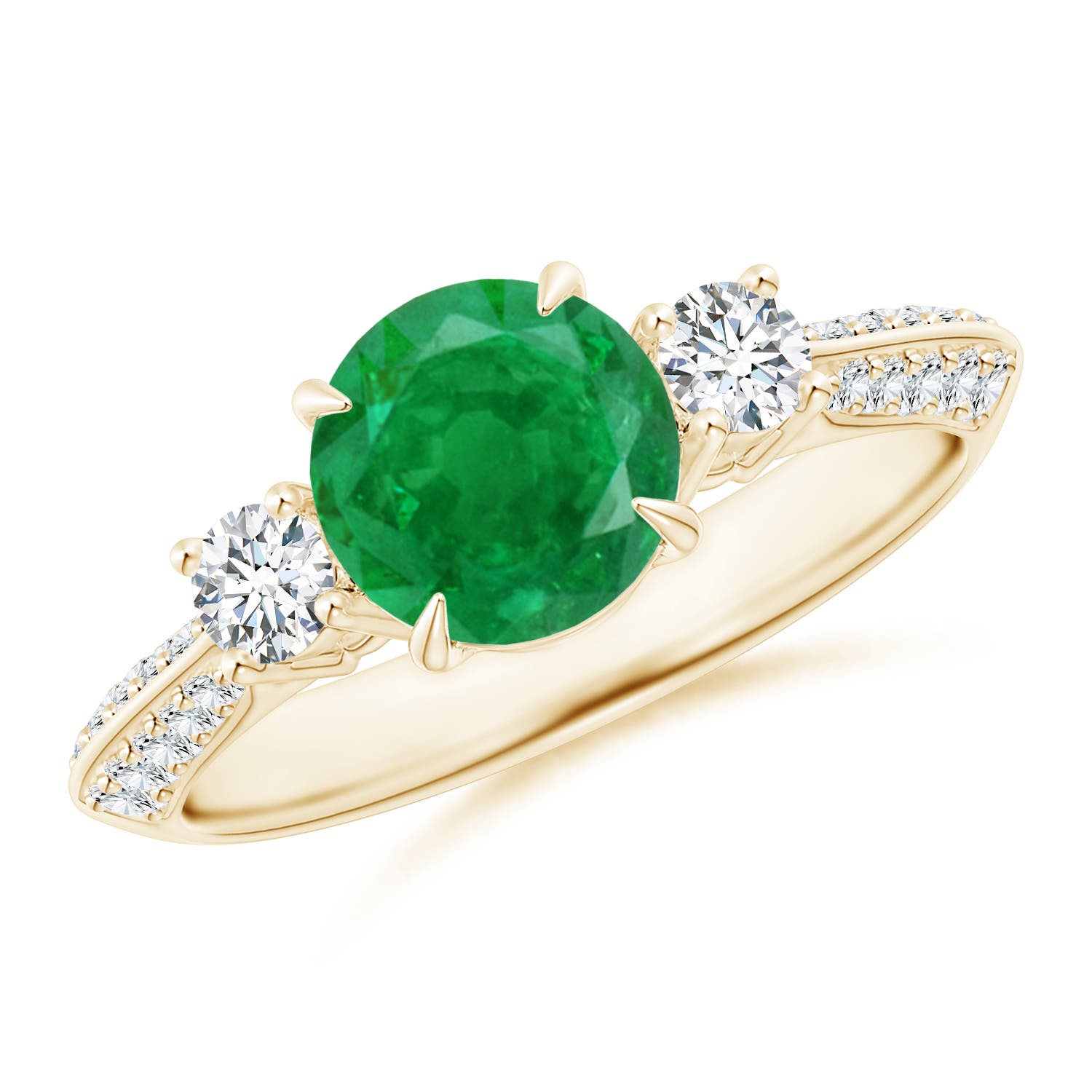 AA - Emerald / 1.61 CT / 14 KT Yellow Gold