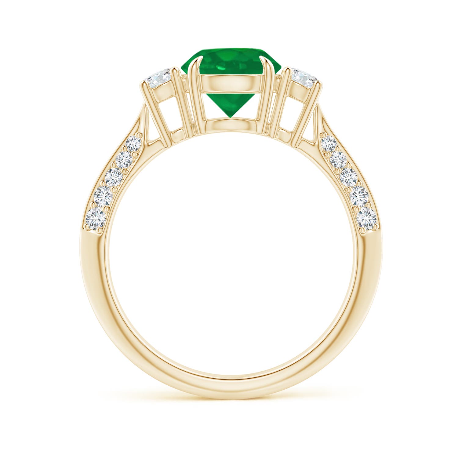 AA - Emerald / 1.61 CT / 14 KT Yellow Gold