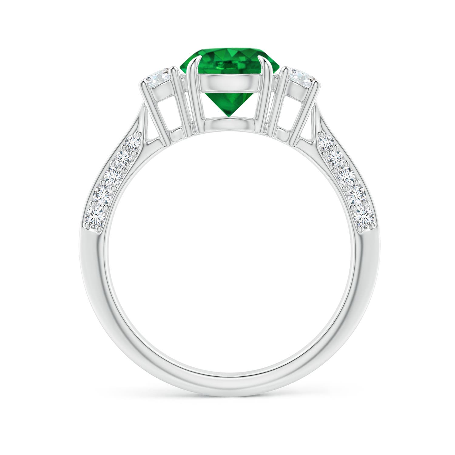 AAA - Emerald / 1.61 CT / 14 KT White Gold