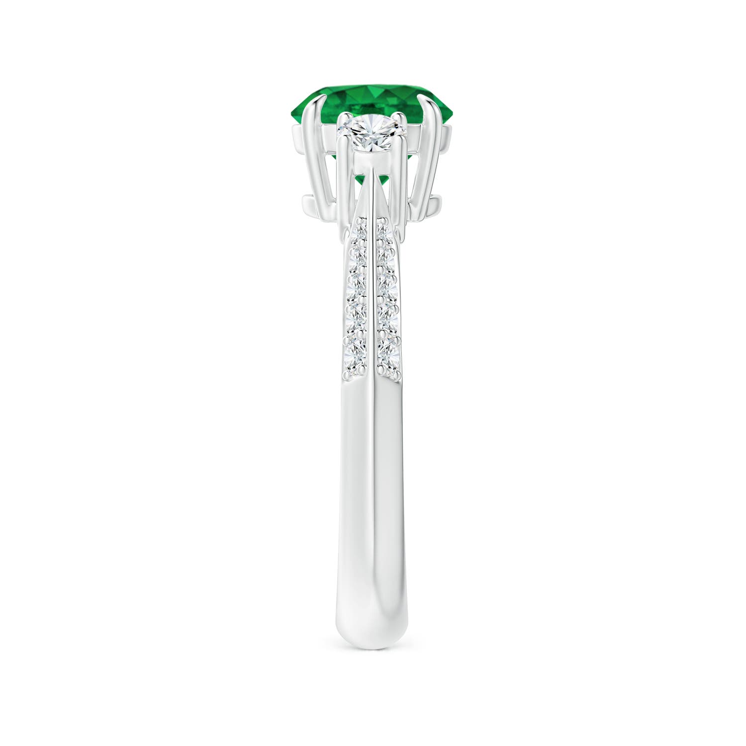 AAA - Emerald / 1.61 CT / 14 KT White Gold