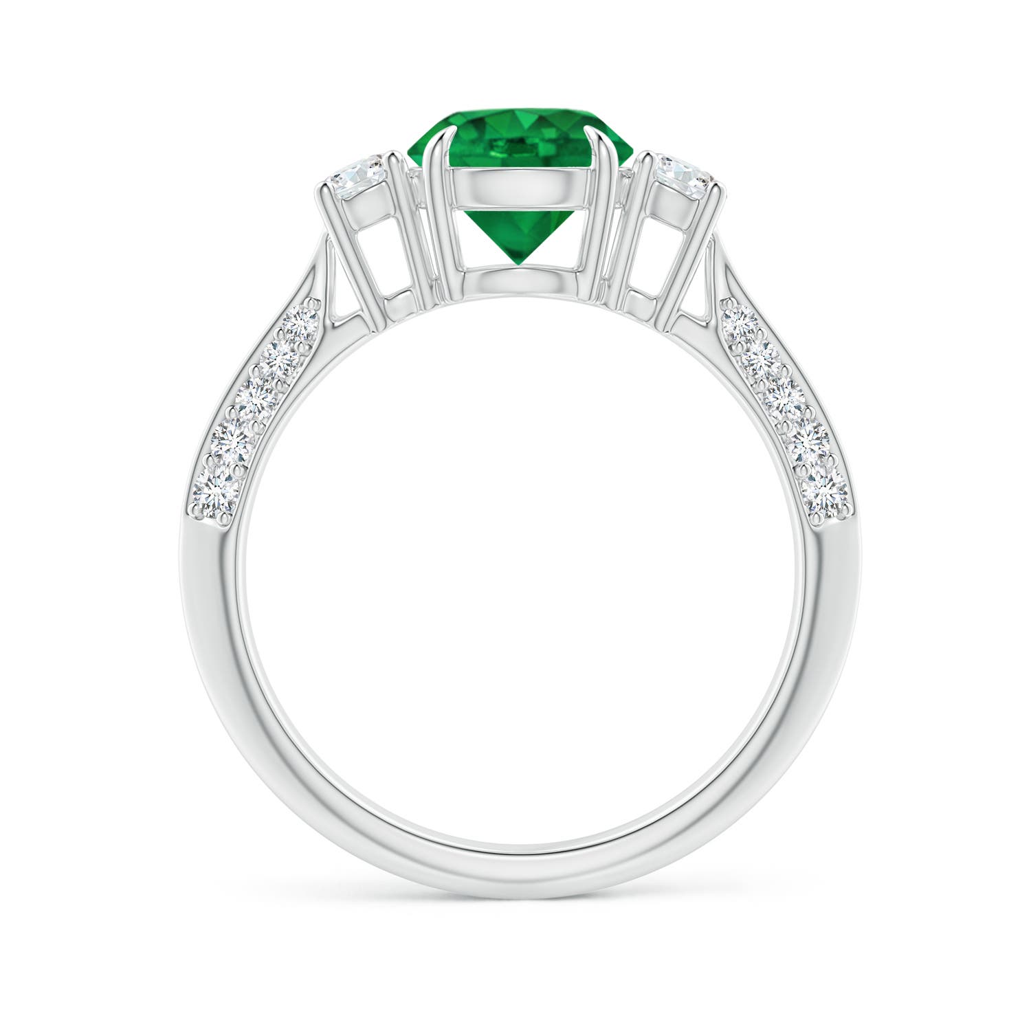 AAAA - Emerald / 1.61 CT / 14 KT White Gold