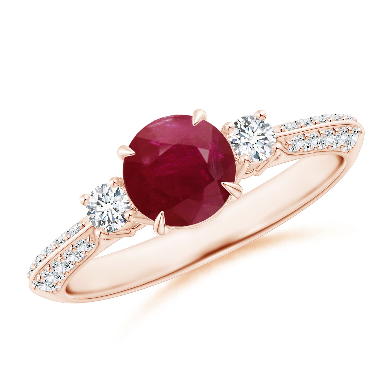 A - Ruby / 1.35 CT / 14 KT Rose Gold