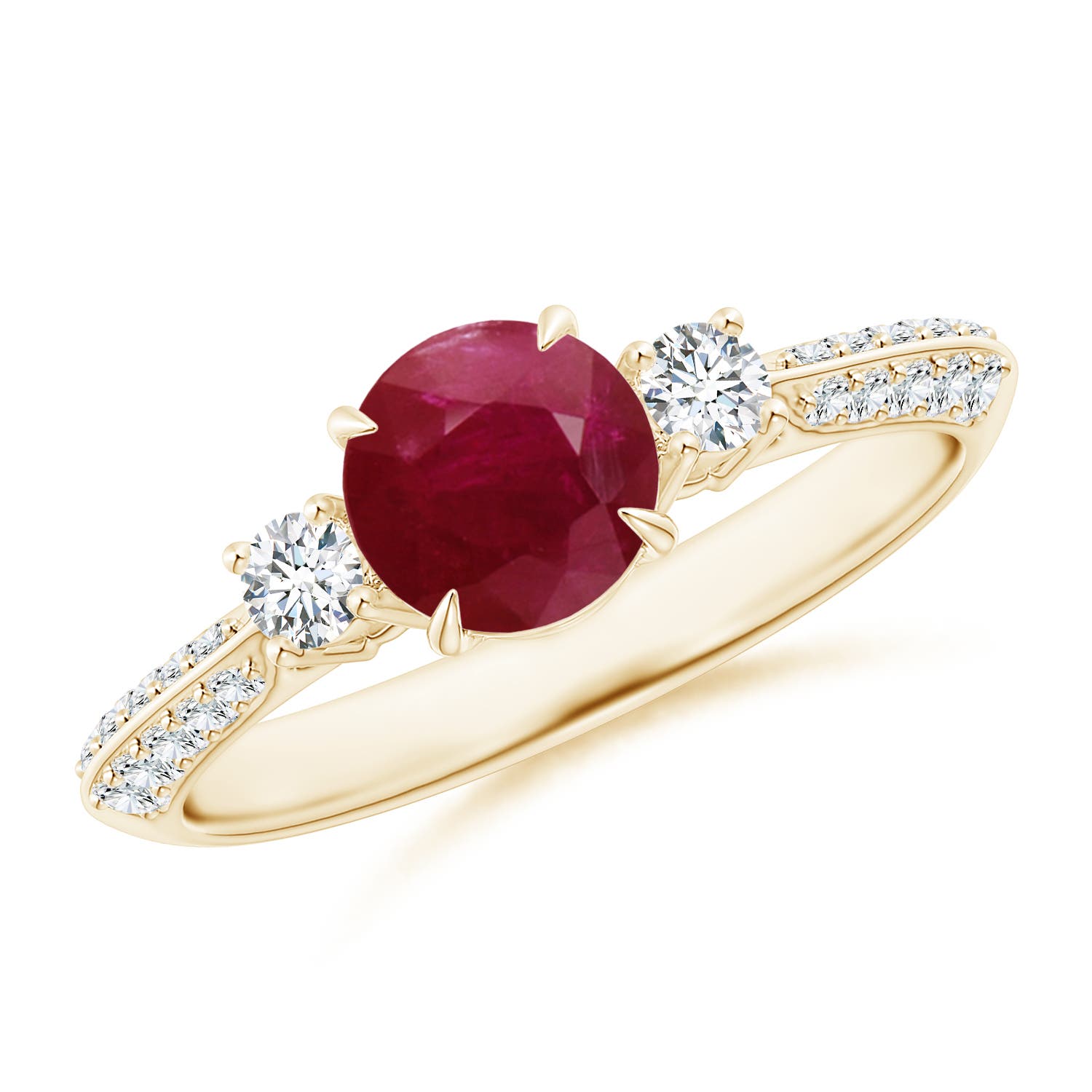 A - Ruby / 1.35 CT / 14 KT Yellow Gold