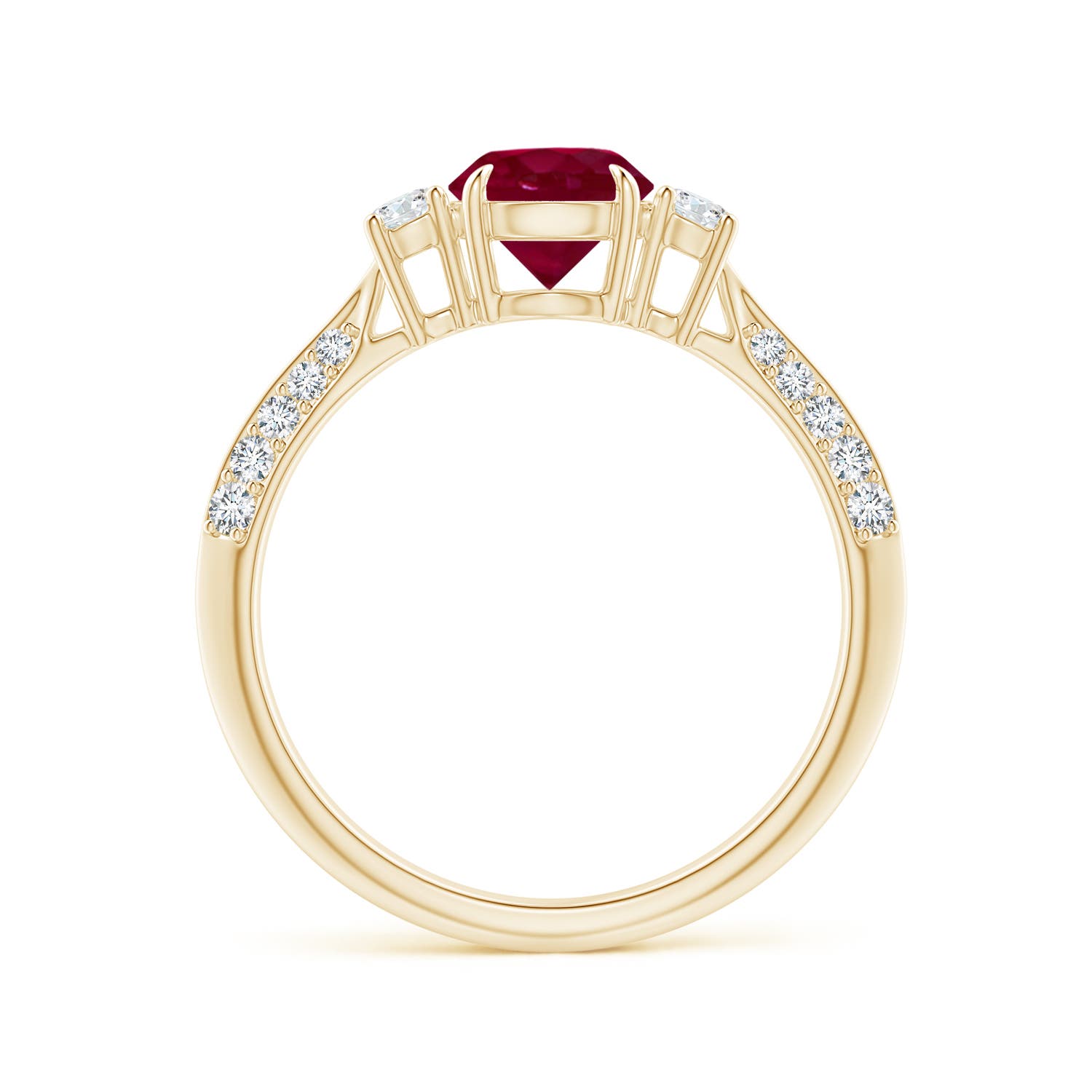 A - Ruby / 1.35 CT / 14 KT Yellow Gold