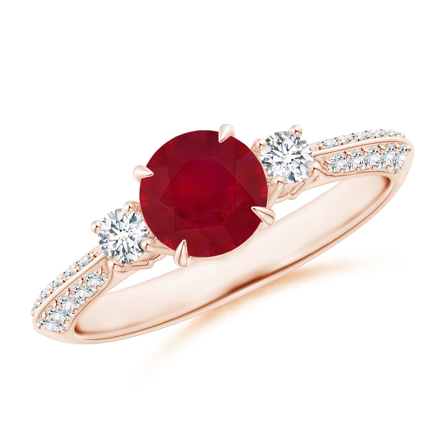 AA - Ruby / 1.35 CT / 14 KT Rose Gold