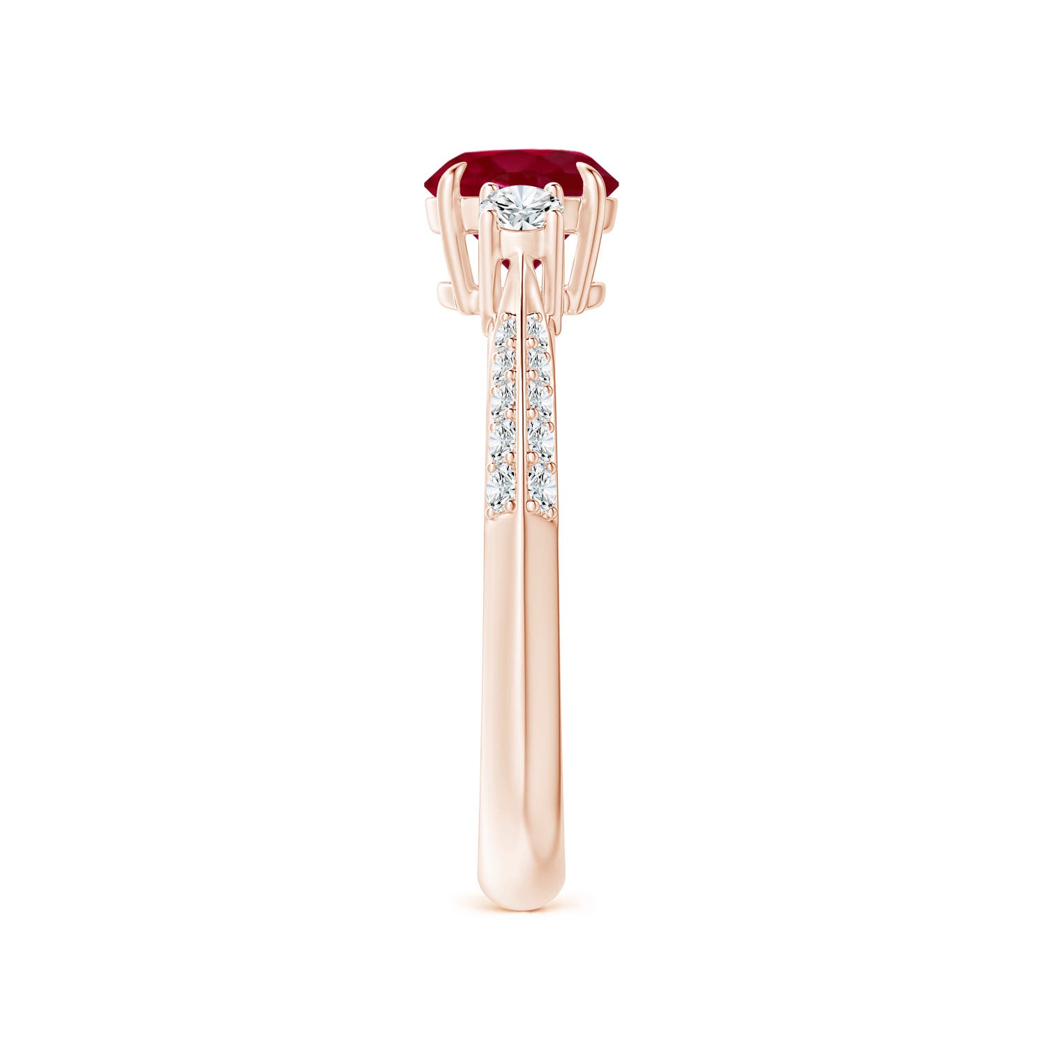 AA - Ruby / 1.35 CT / 14 KT Rose Gold