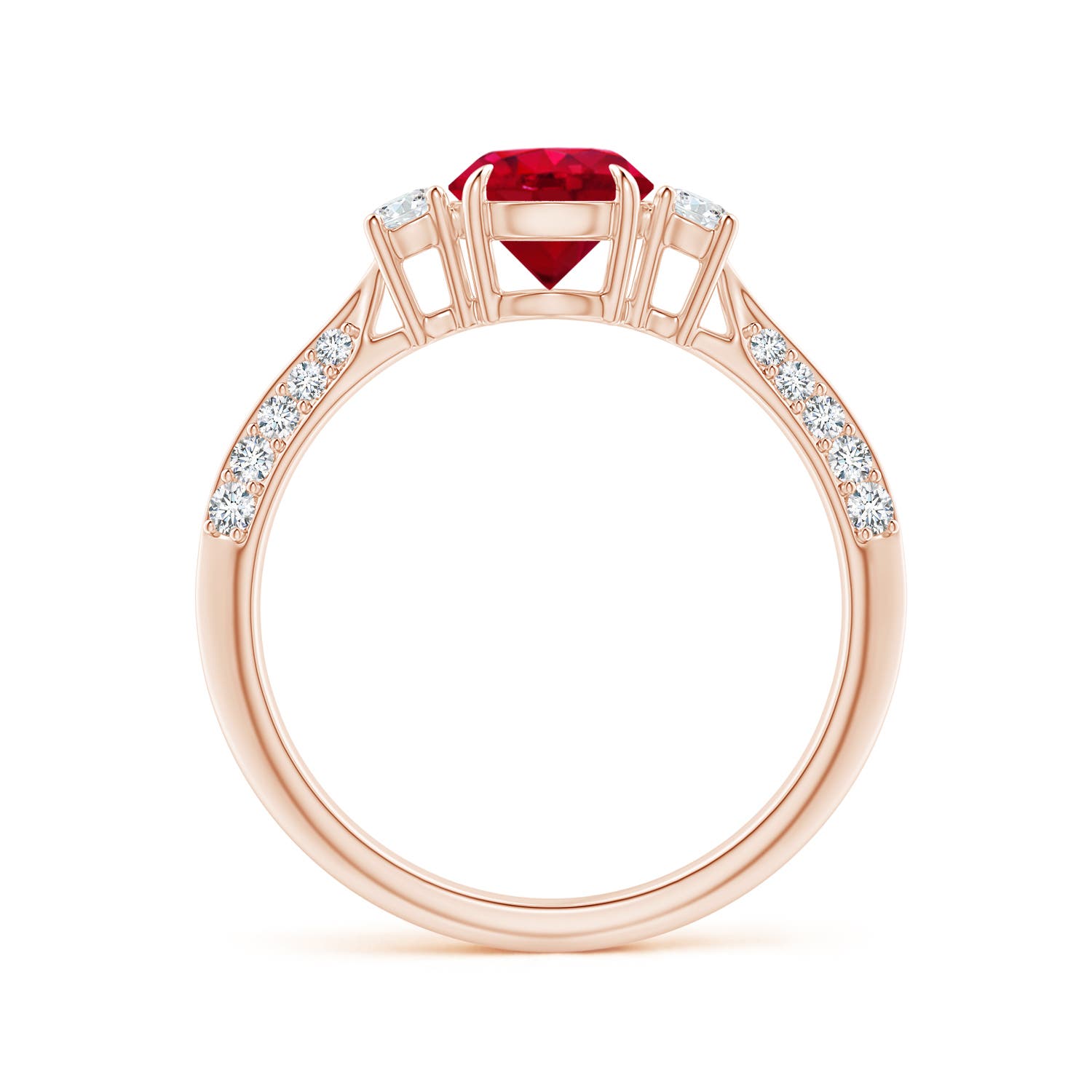 AAA - Ruby / 1.35 CT / 14 KT Rose Gold