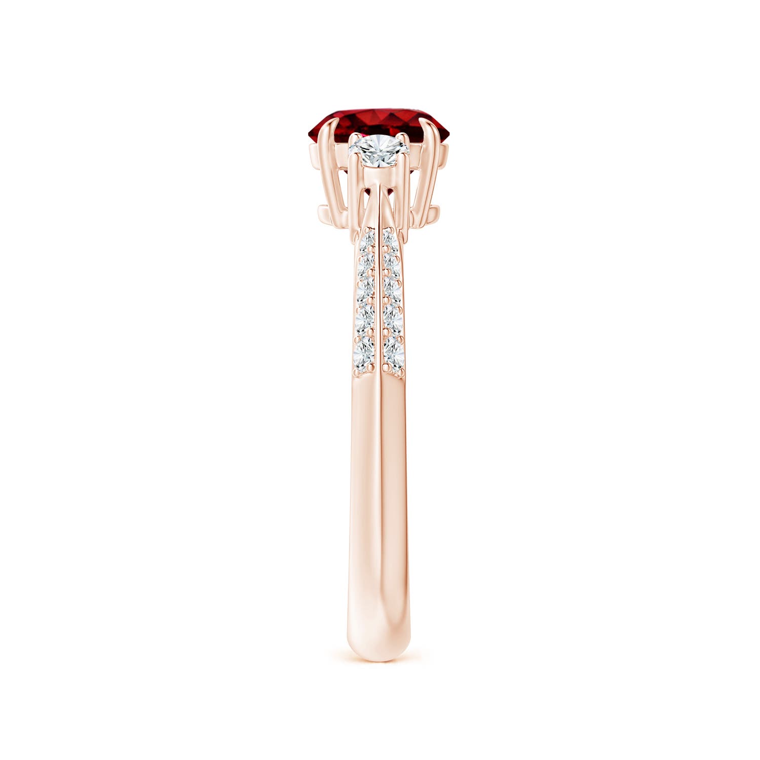 AAAA - Ruby / 1.35 CT / 14 KT Rose Gold