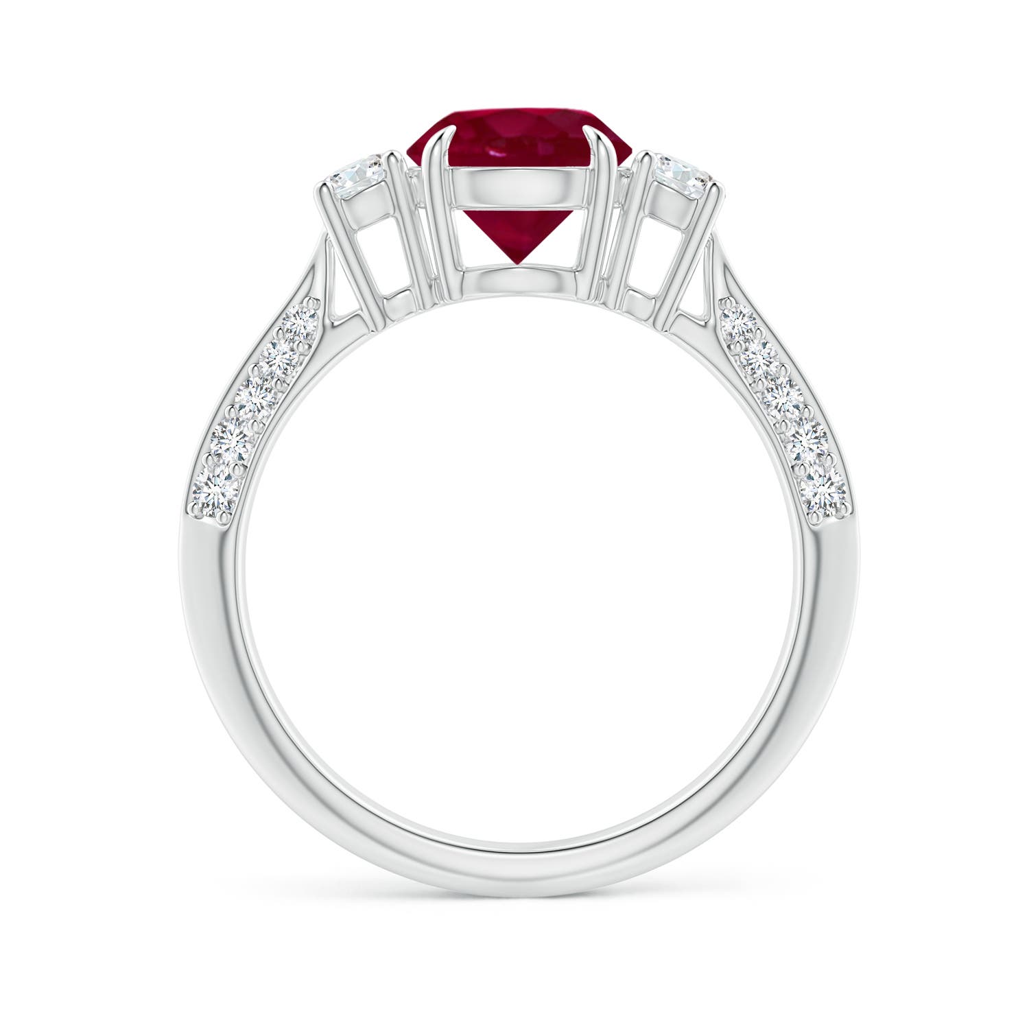 A - Ruby / 1.81 CT / 14 KT White Gold