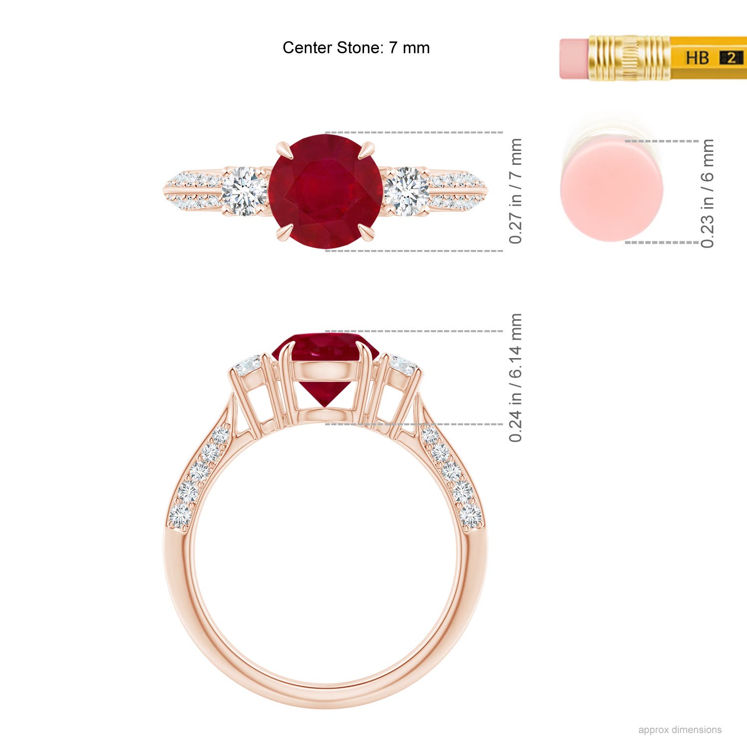 AA - Ruby / 1.81 CT / 14 KT Rose Gold