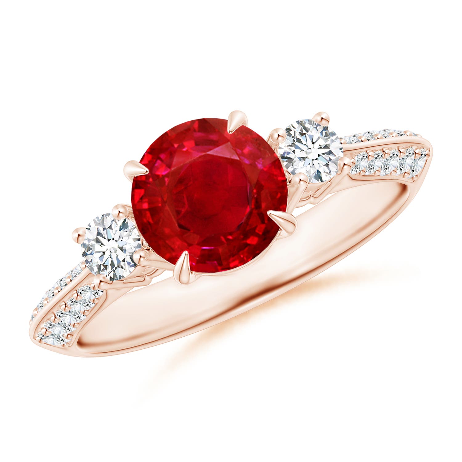 AAA - Ruby / 1.81 CT / 14 KT Rose Gold