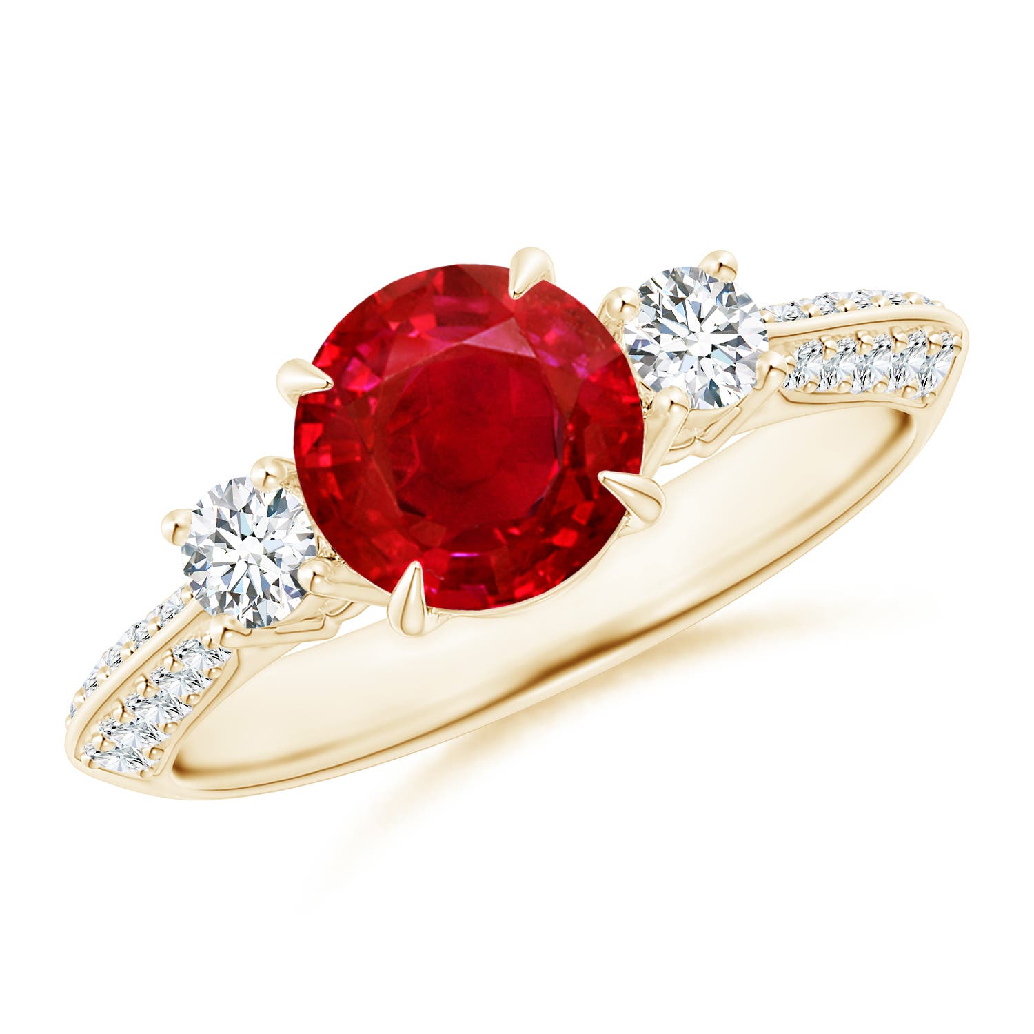 AAA - Ruby / 1.81 CT / 14 KT Yellow Gold