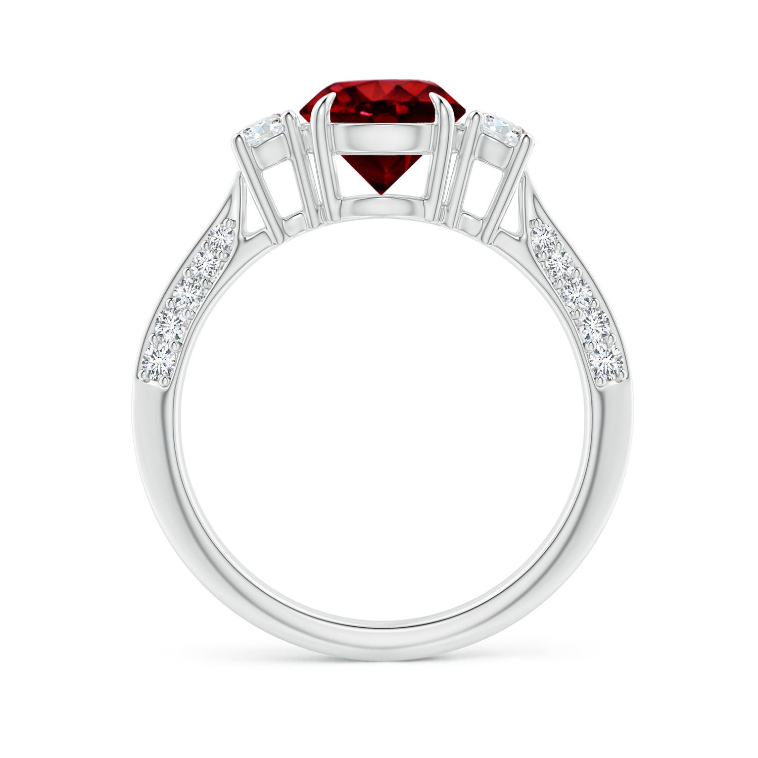 AAAA - Ruby / 1.81 CT / 14 KT White Gold