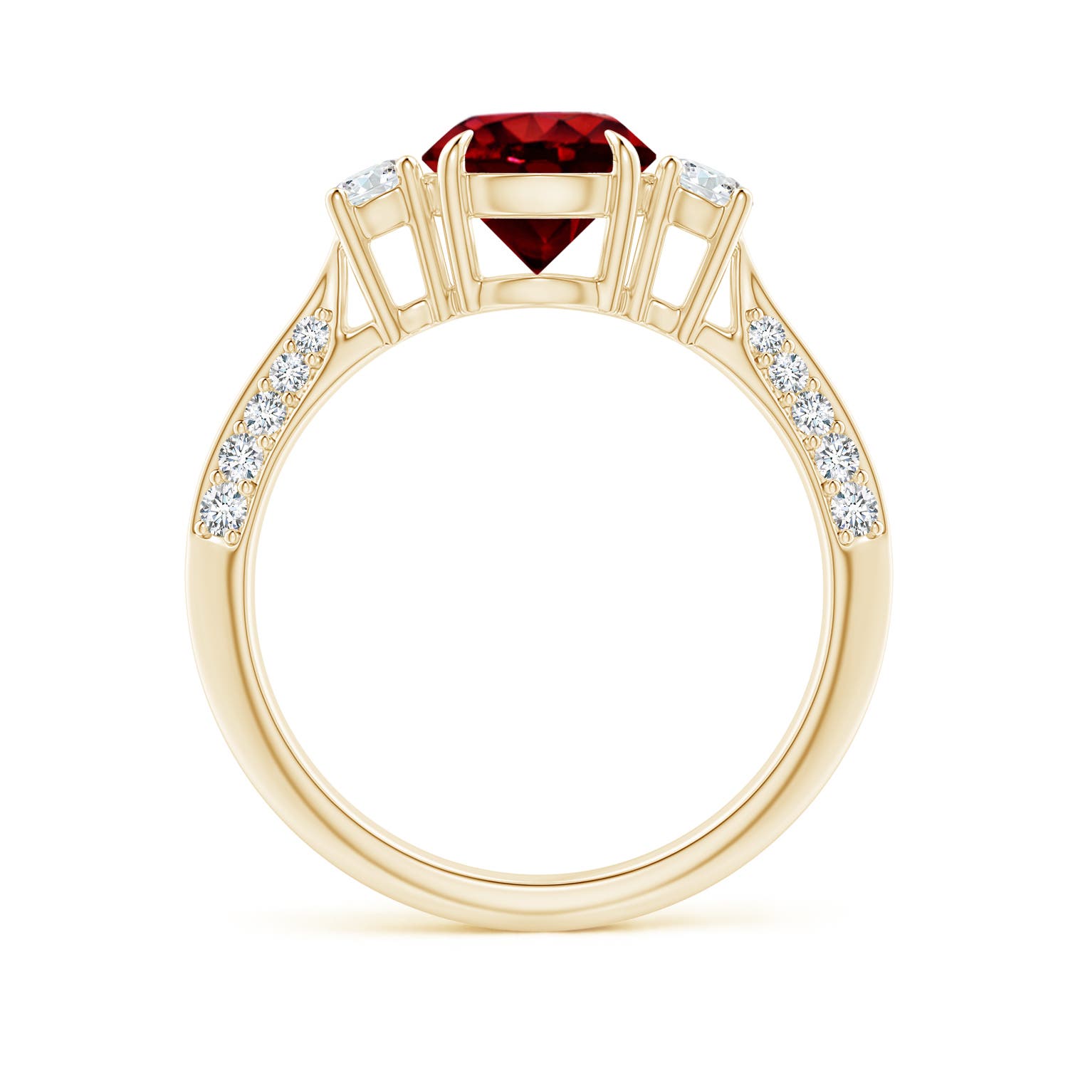 AAAA - Ruby / 1.81 CT / 14 KT Yellow Gold