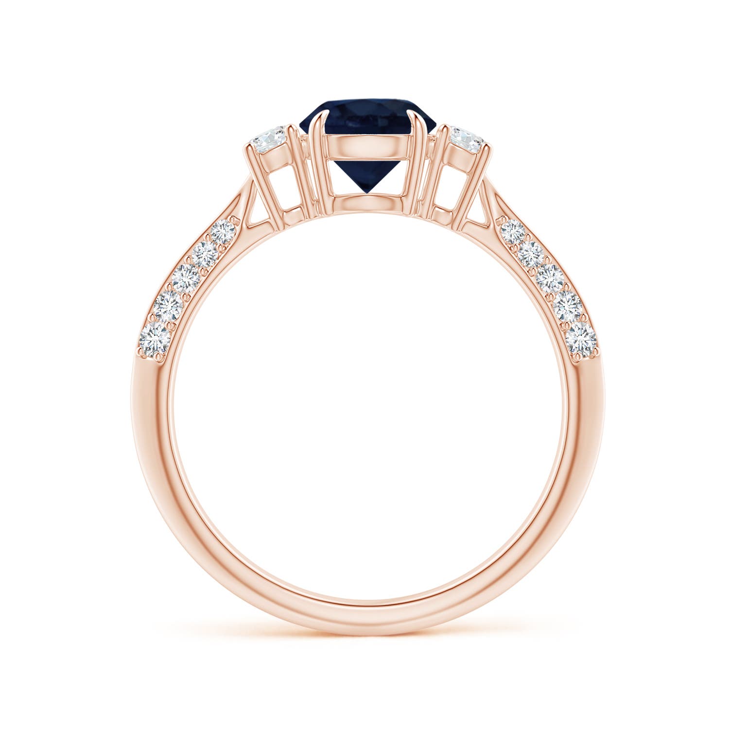 A - Blue Sapphire / 1.35 CT / 14 KT Rose Gold