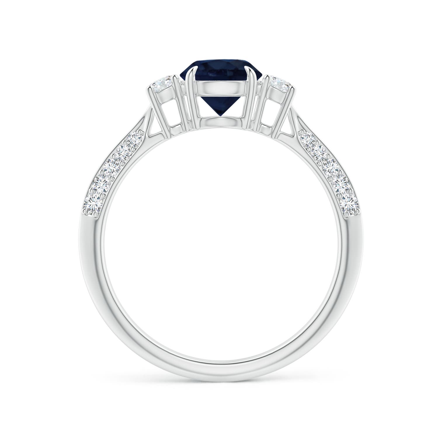 A - Blue Sapphire / 1.35 CT / 14 KT White Gold