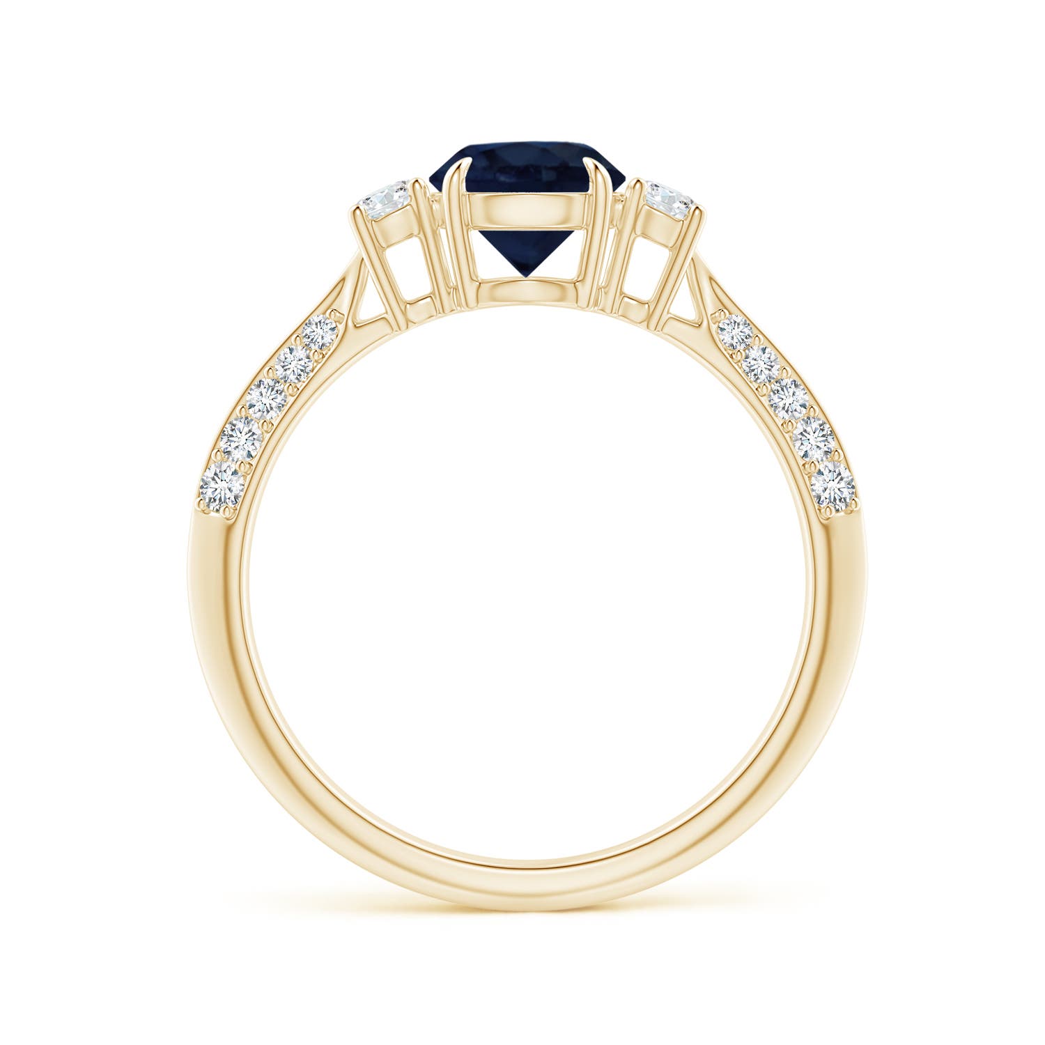 A - Blue Sapphire / 1.35 CT / 14 KT Yellow Gold