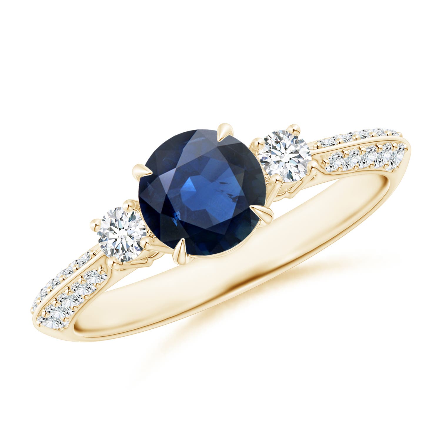 AA - Blue Sapphire / 1.35 CT / 14 KT Yellow Gold