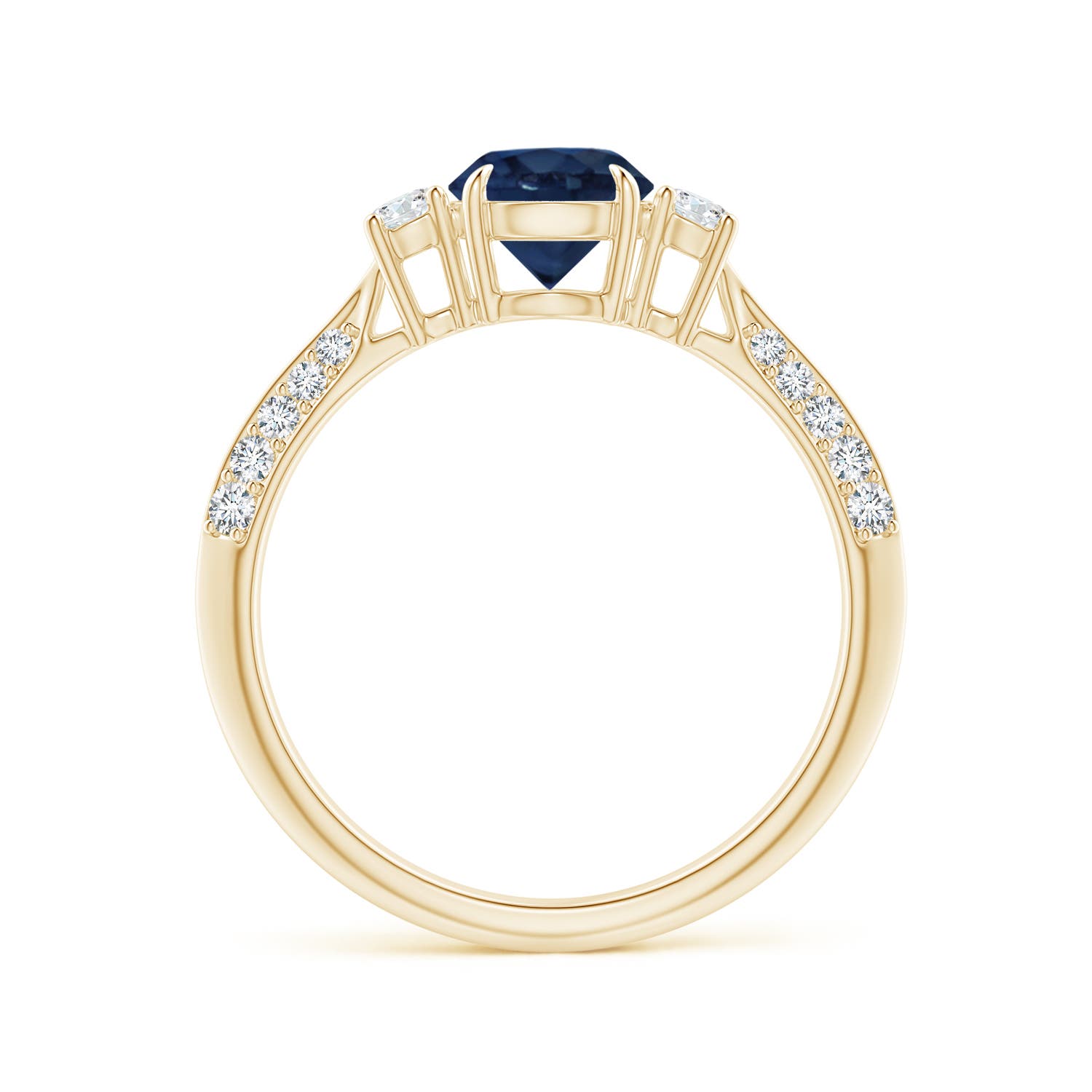 AA - Blue Sapphire / 1.35 CT / 14 KT Yellow Gold