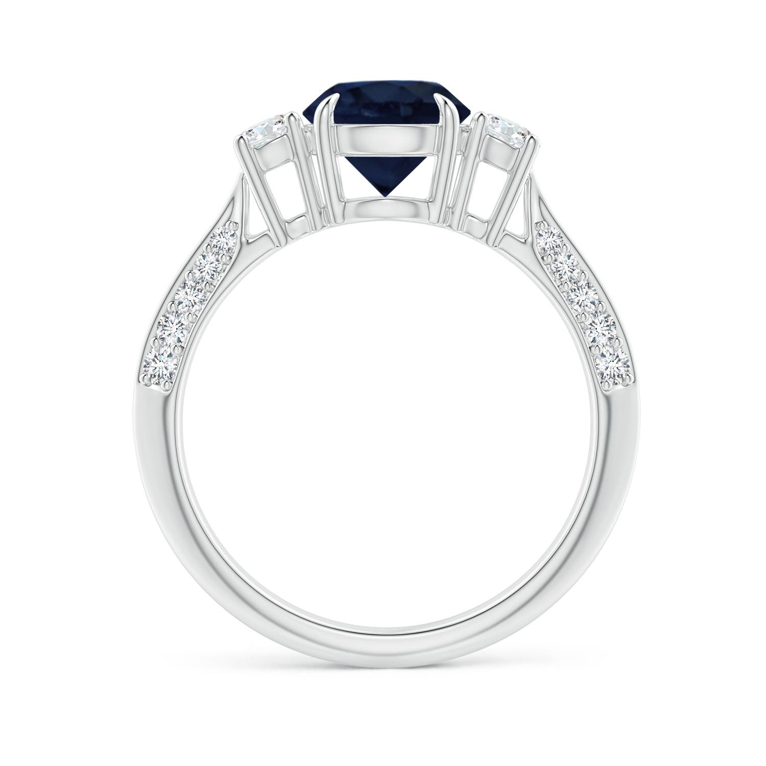 A - Blue Sapphire / 2.01 CT / 14 KT White Gold