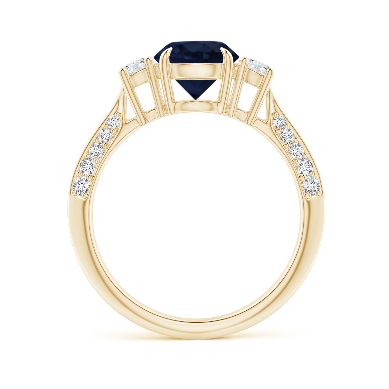 A - Blue Sapphire / 2.01 CT / 14 KT Yellow Gold