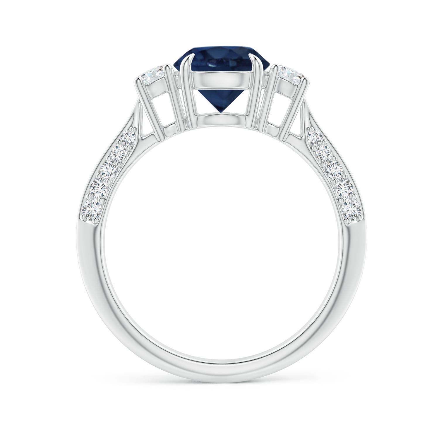 AA - Blue Sapphire / 2.01 CT / 14 KT White Gold