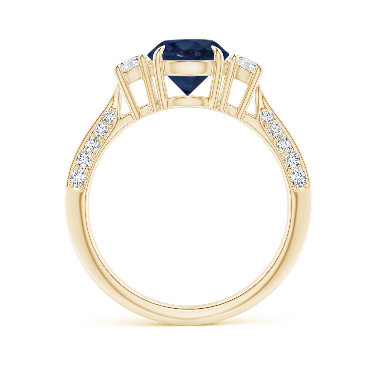 AA - Blue Sapphire / 2.01 CT / 14 KT Yellow Gold