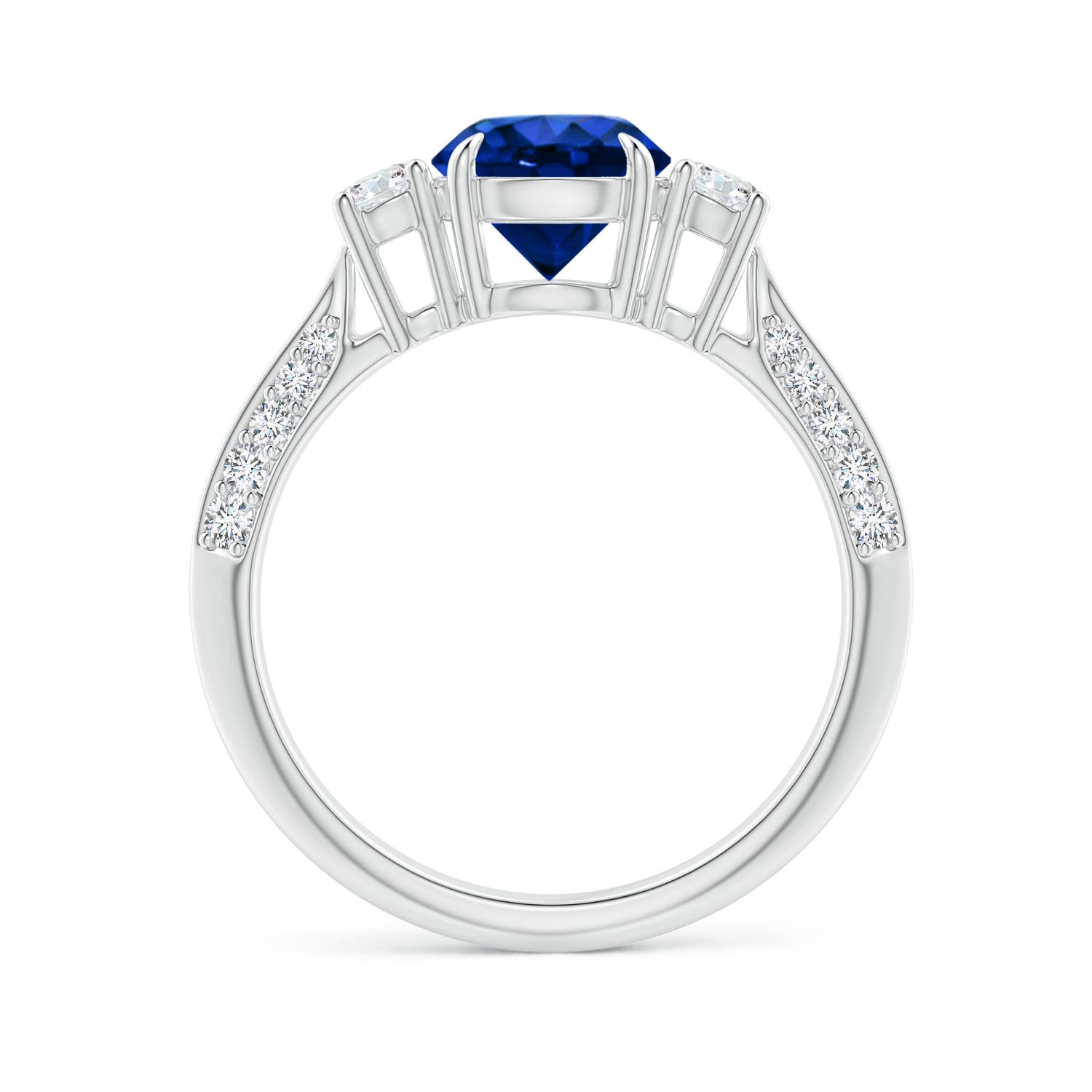 AAAA - Blue Sapphire / 2.01 CT / 14 KT White Gold